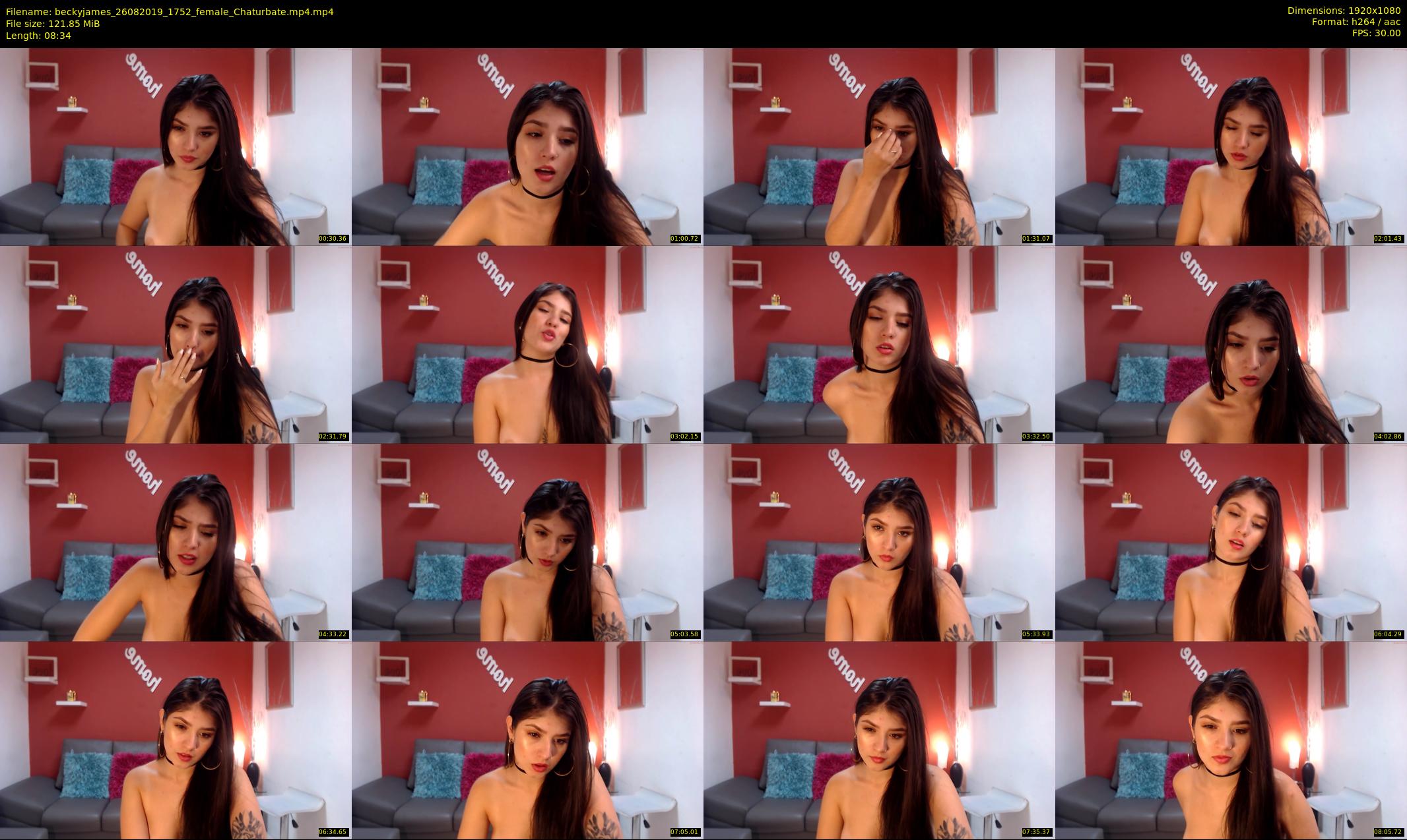 beckyjames — 9 minute Chaturbate female cam show recording, 1080p, Aug 26, 2019