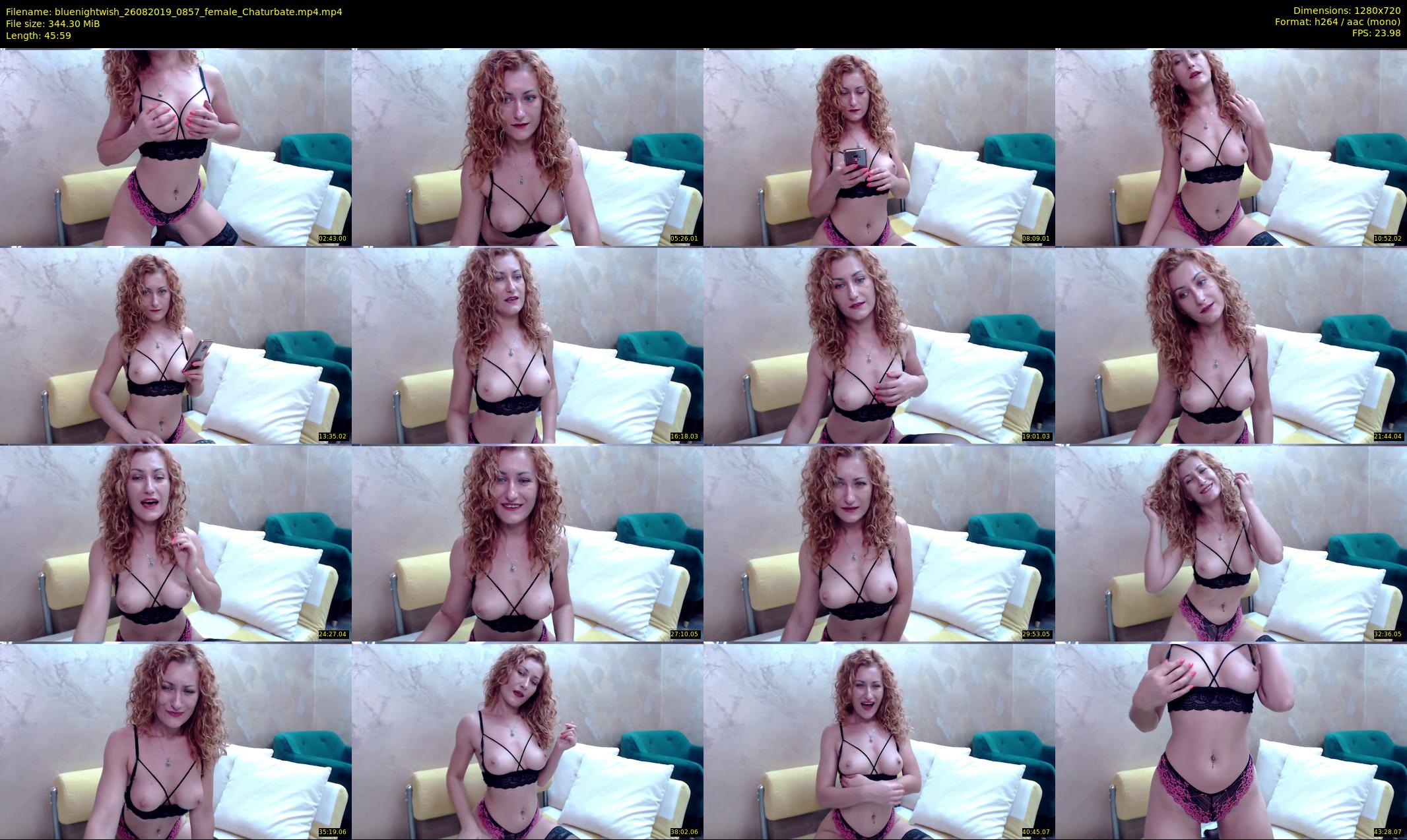 bluenightwish — 46 minute Chaturbate female cam show recording, 720p, Aug 26, 2019