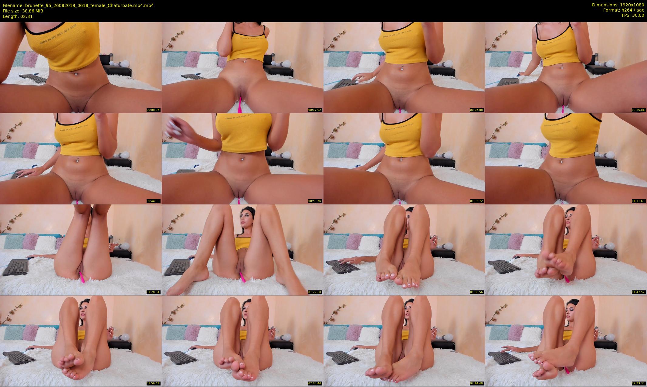 brunette_95 — 3 minute Chaturbate female cam show recording, 1080p, Aug 26, 2019