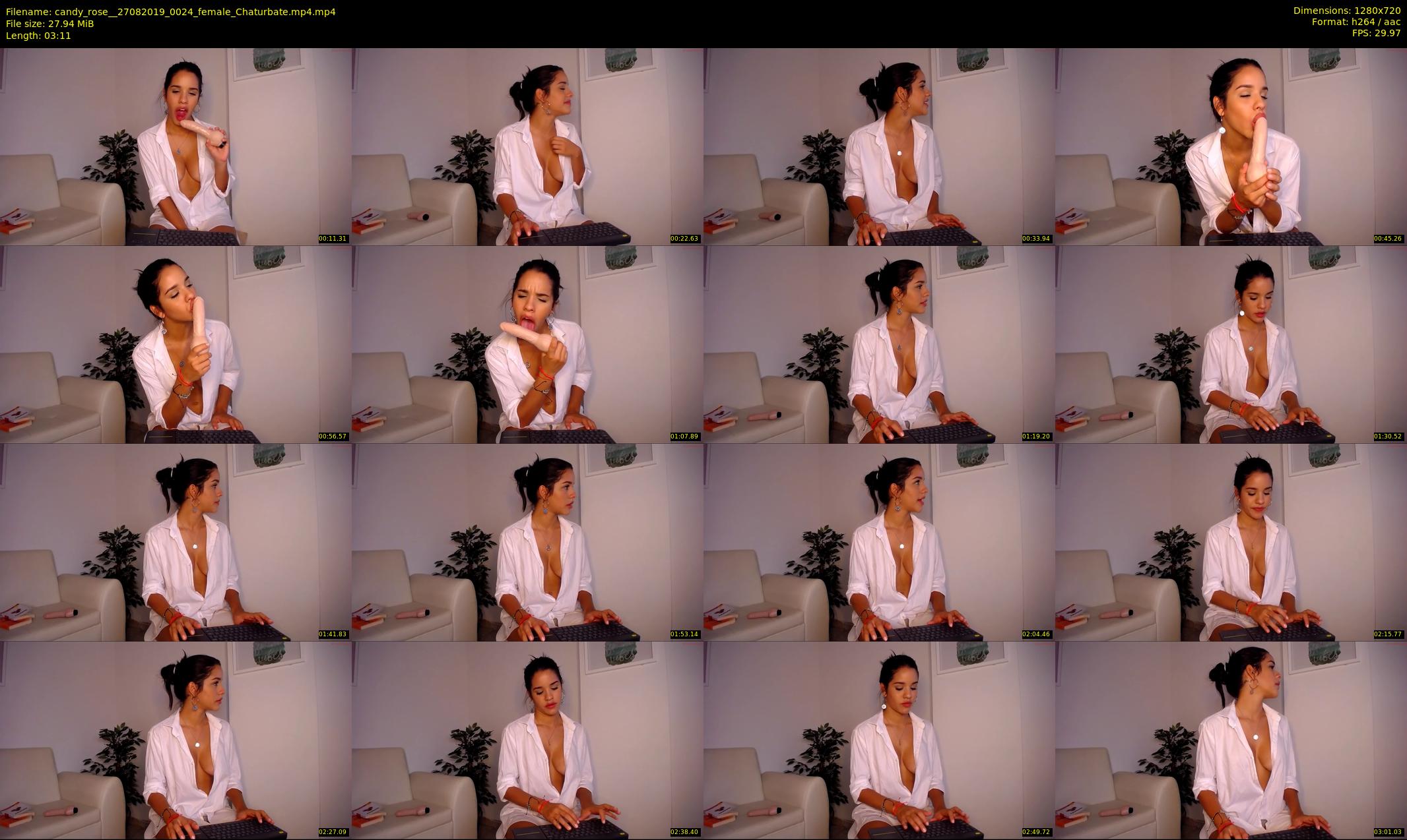 candy_rose_ — 4 minute Chaturbate female cam show recording, 720p, Aug 27, 2019