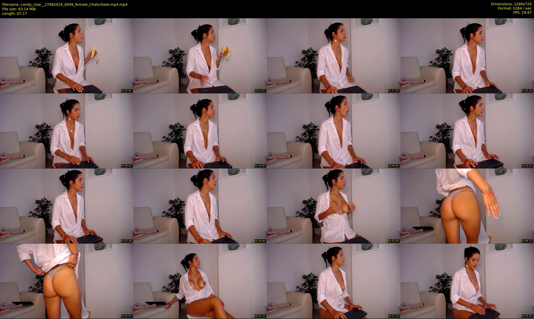 candy_rose_ — 8 minute Chaturbate female cam show recording, 720p, Aug 27, 2019