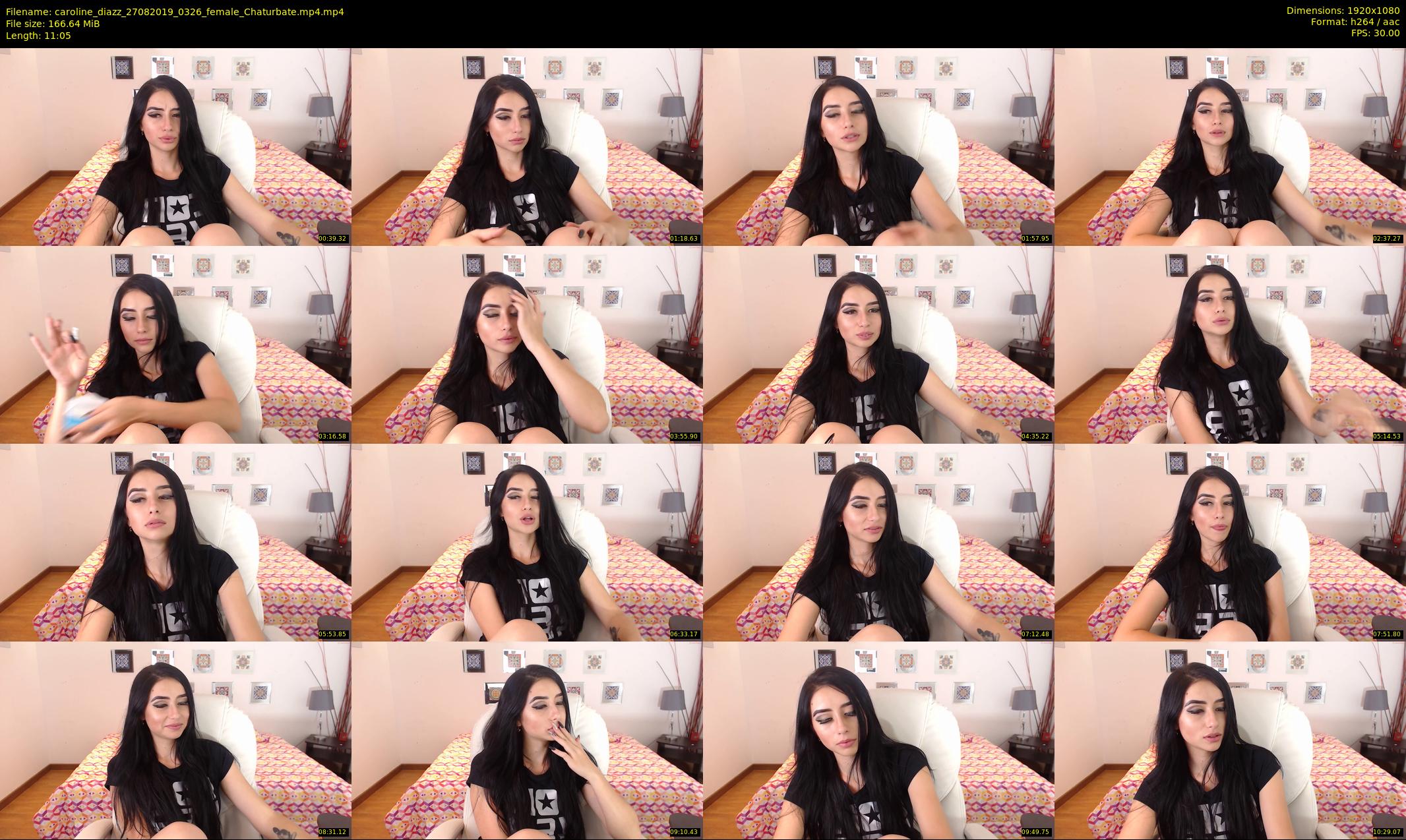 caroline_diazz — 12 minute Chaturbate female cam show recording, 1080p, Aug 27, 2019