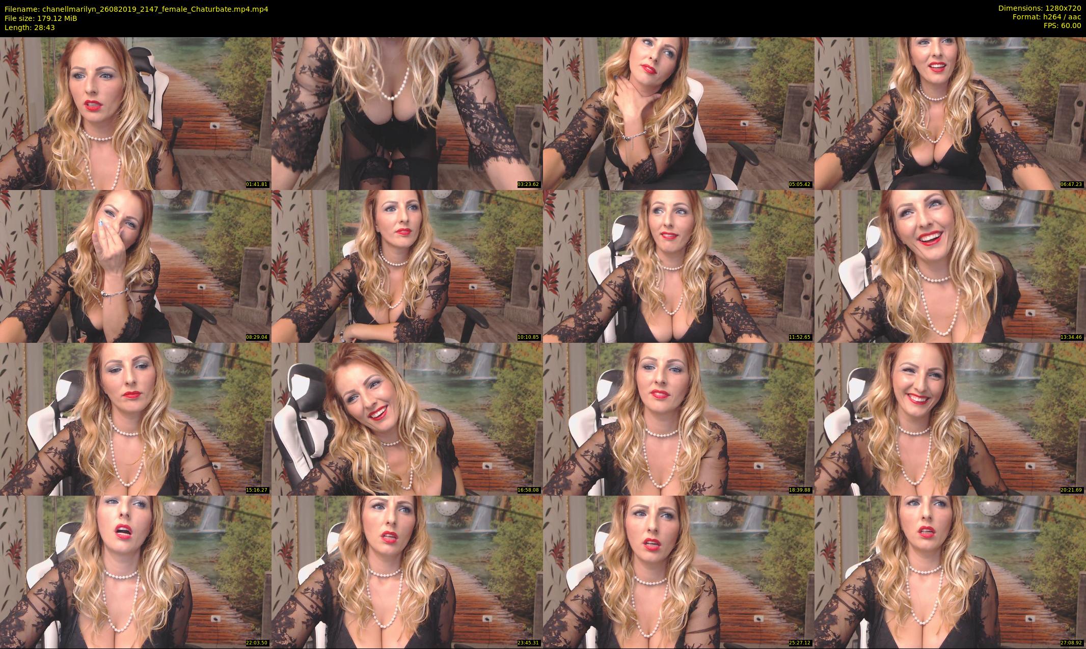 chanellmarilyn — 29 minute Chaturbate female cam show recording, 720p, Aug 26, 2019