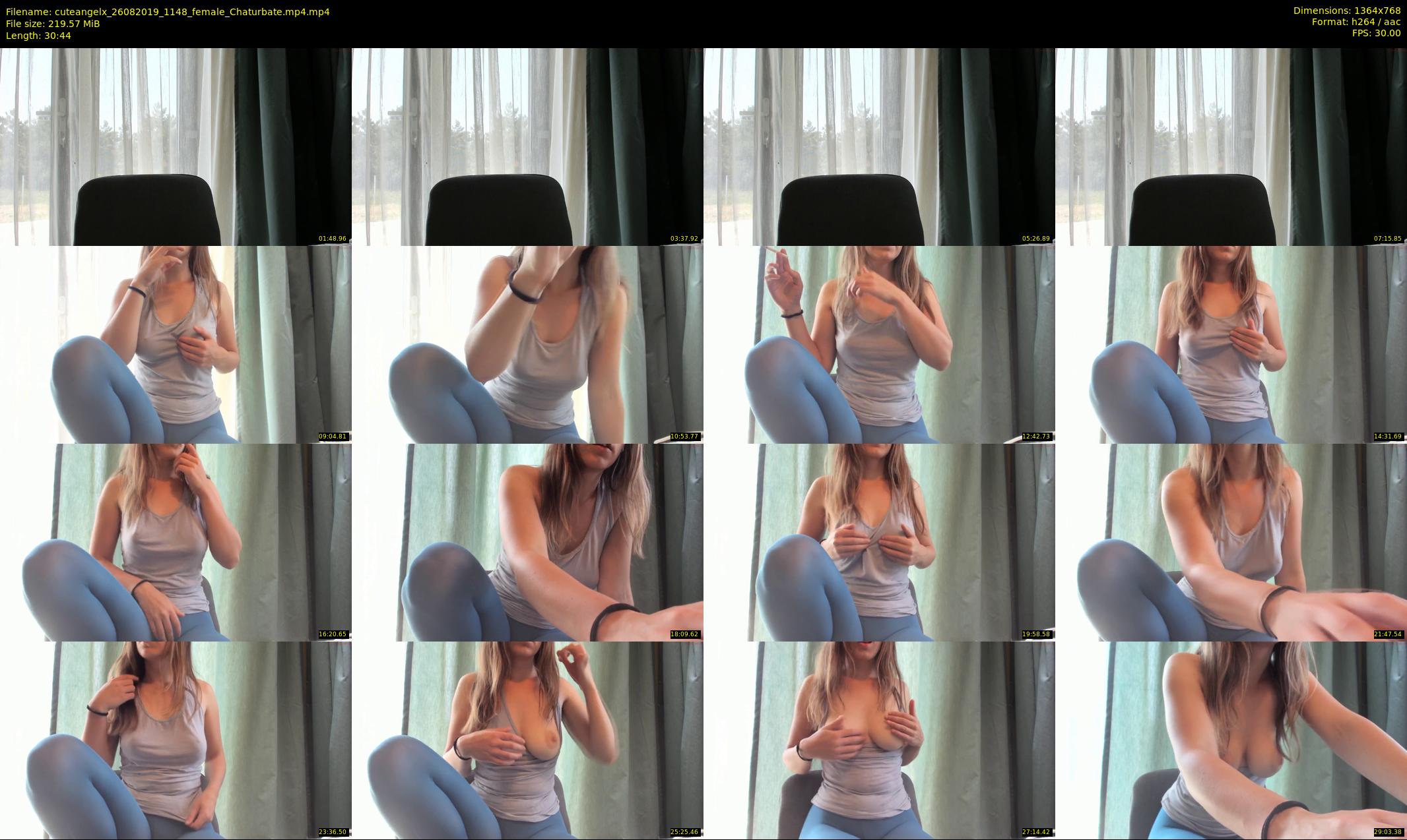 cuteangelx — 31 minute Chaturbate female cam show recording, 720p, Aug 26, 2019