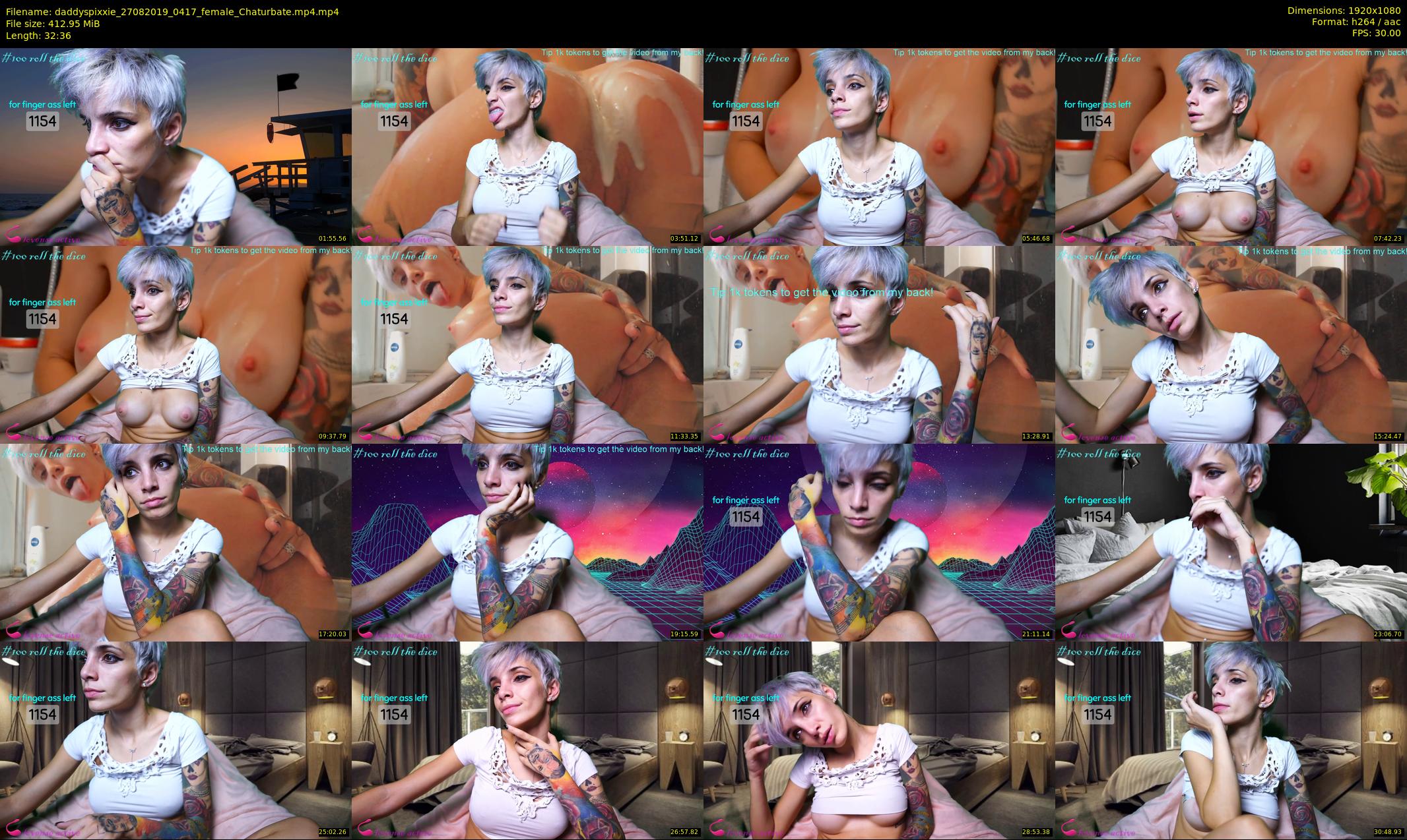 daddyspixxie — 33 minute Chaturbate female cam show recording, 1080p, Aug 27, 2019