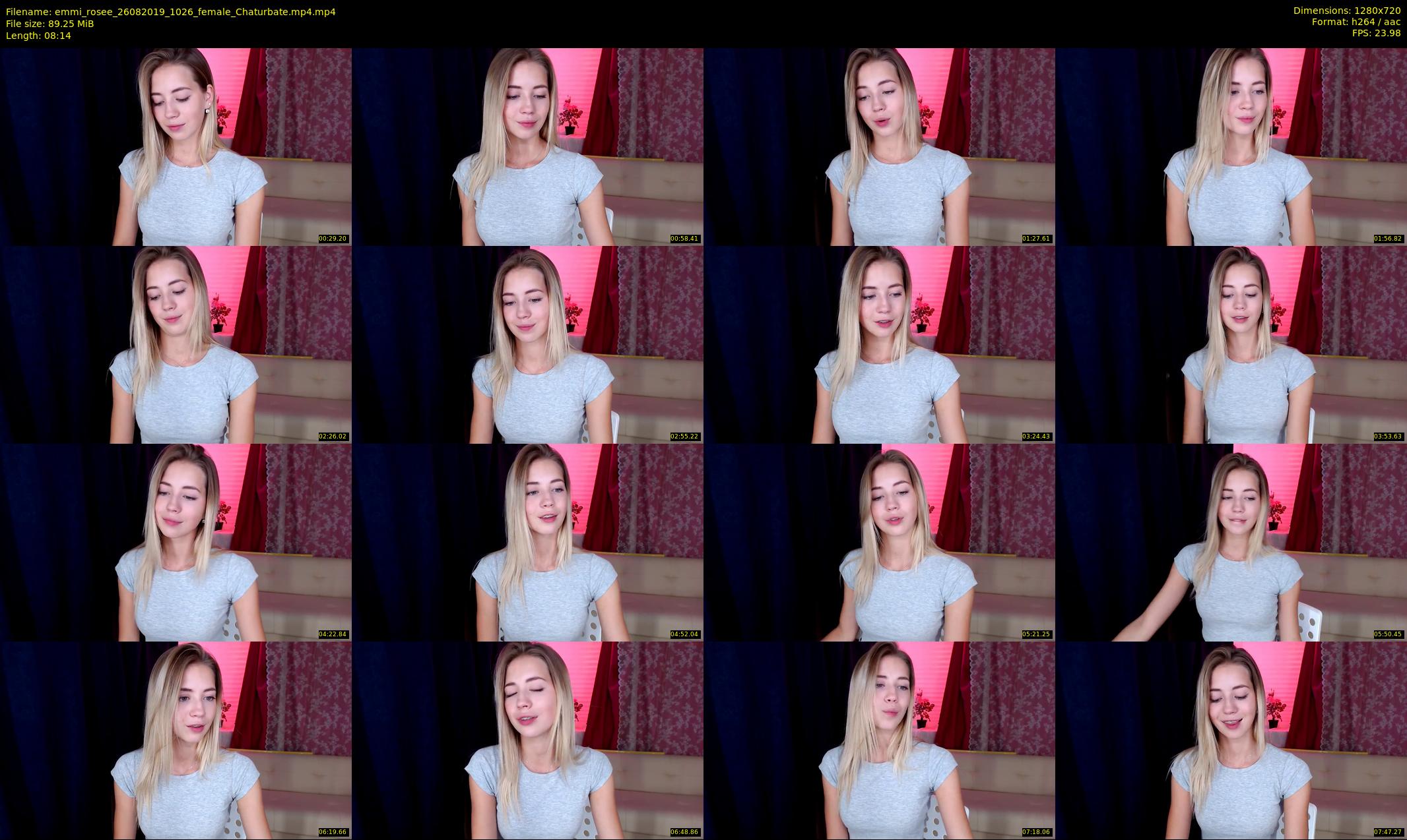 emmi_rosee — 9 minute Chaturbate female cam show recording, 720p, Aug 26, 2019