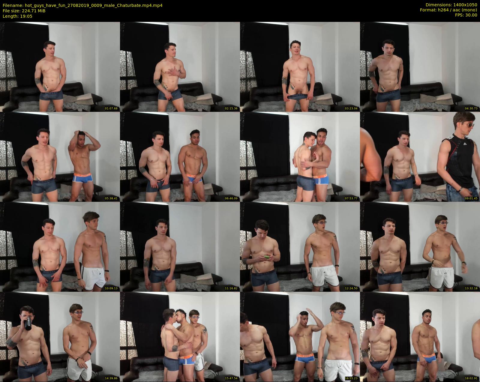 hot_guys_have_fun — 20 minute Chaturbate male cam show recording, 720p, Aug 27, 2019