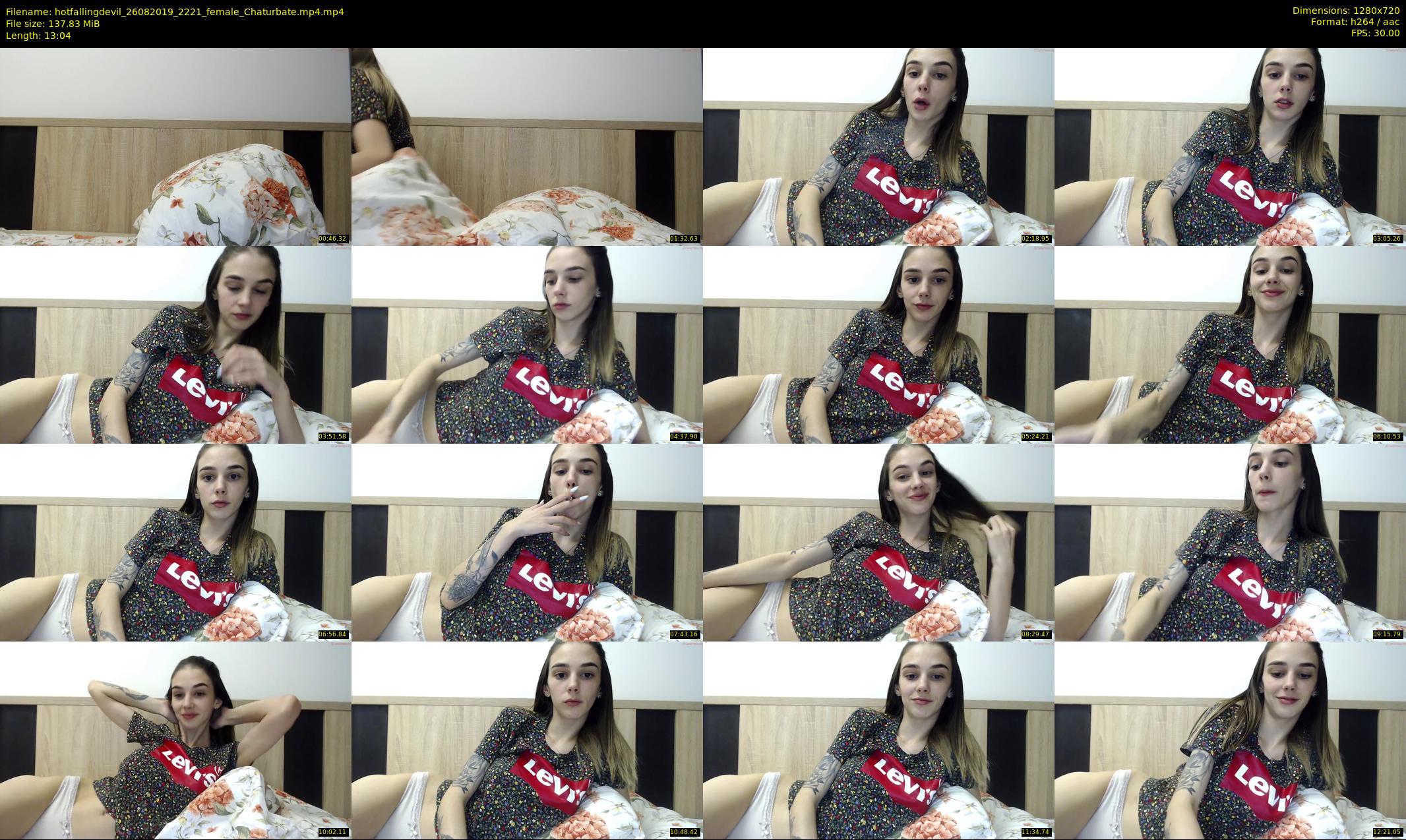 hotfallingdevil — 14 minute Chaturbate female cam show recording, 720p, Aug 26, 2019