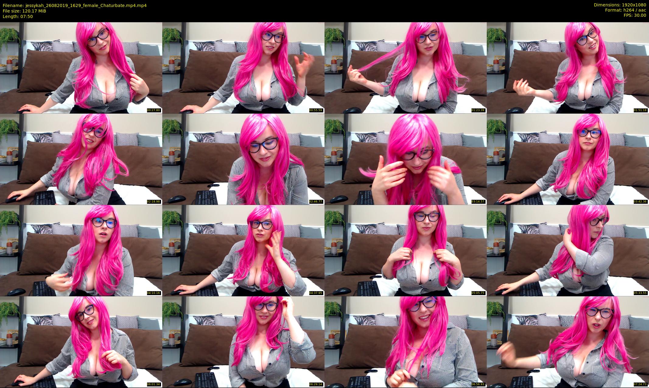 jessykah — 8 minute Chaturbate female cam show recording, 1080p, Aug 26, 2019