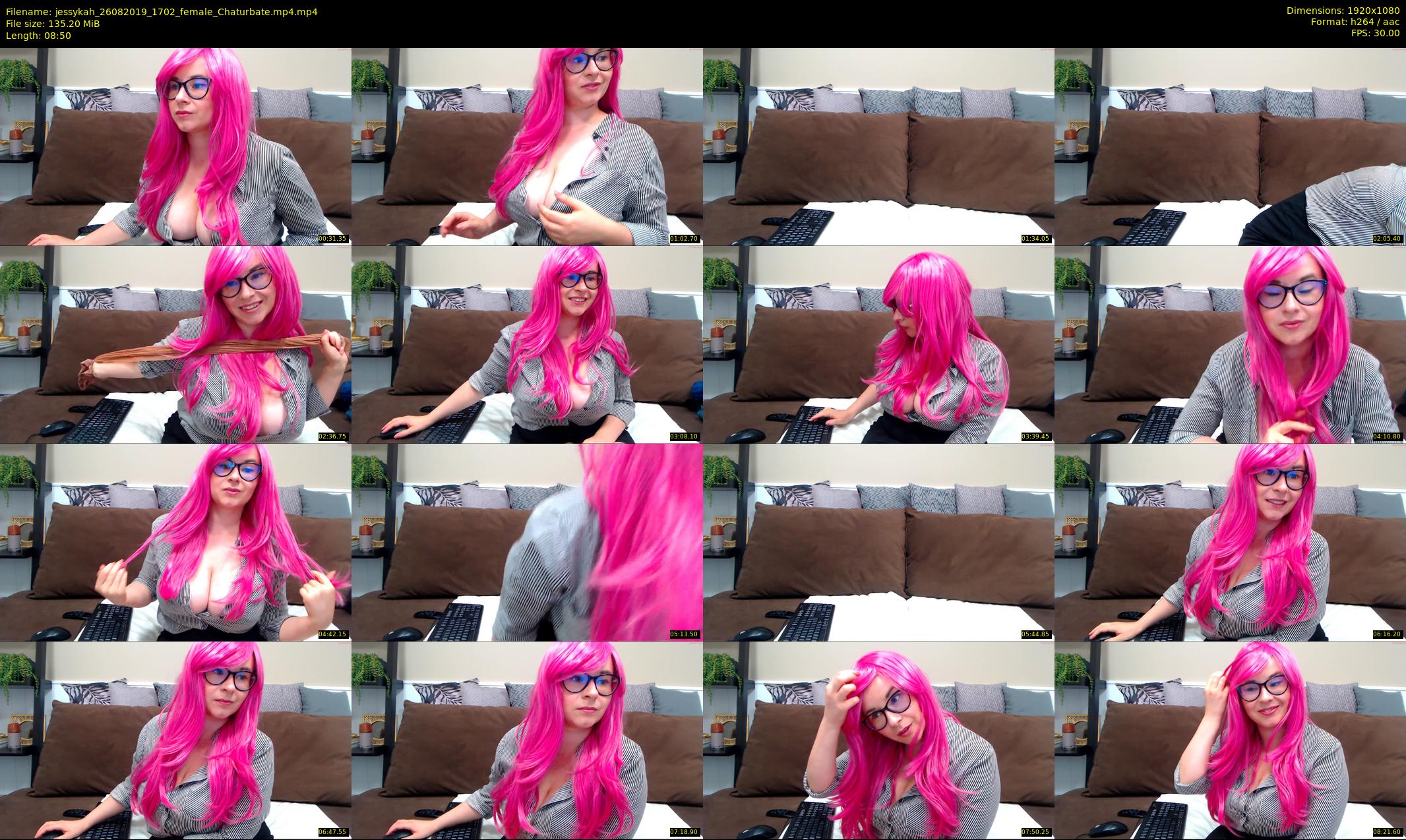 jessykah — 9 minute Chaturbate female cam show recording, 1080p, Aug 26, 2019