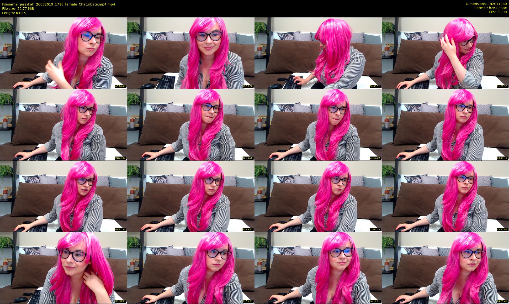jessykah — 5 minute Chaturbate female cam show recording, 1080p, Aug 26, 2019