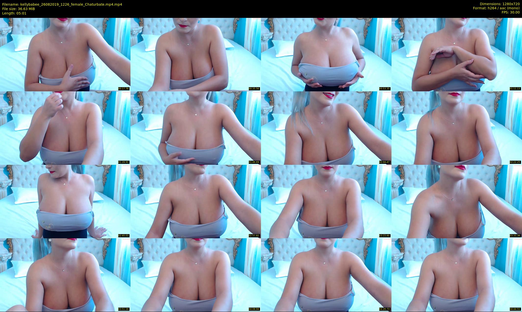 kellybabee — 6 minute Chaturbate female cam show recording, 720p, Aug 26, 2019