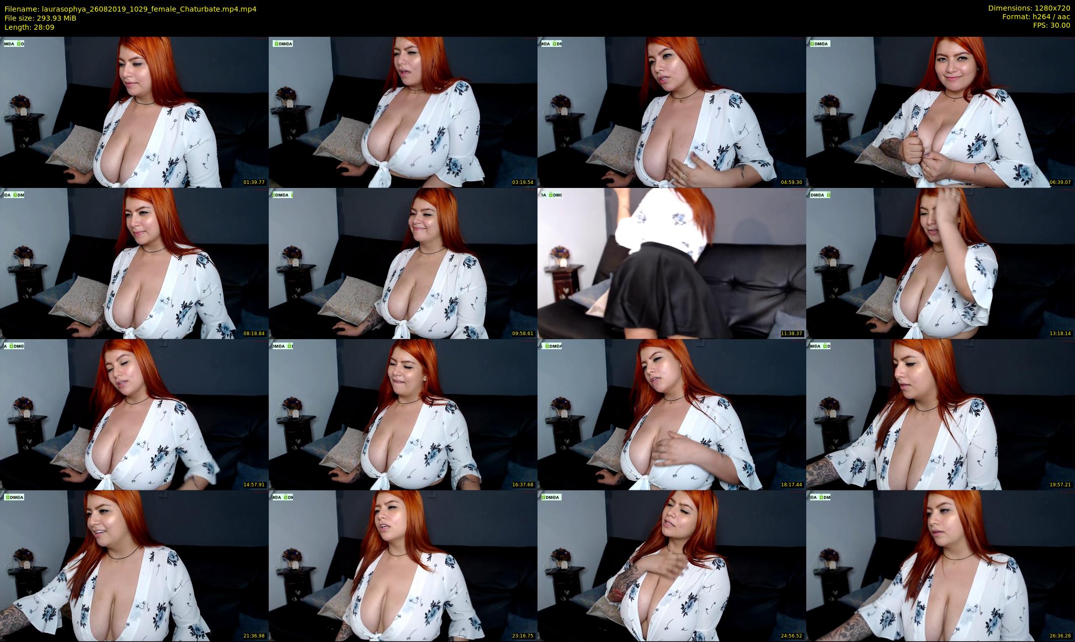 laurasophya — 29 minute Chaturbate female cam show recording, 720p, Aug 26, 2019