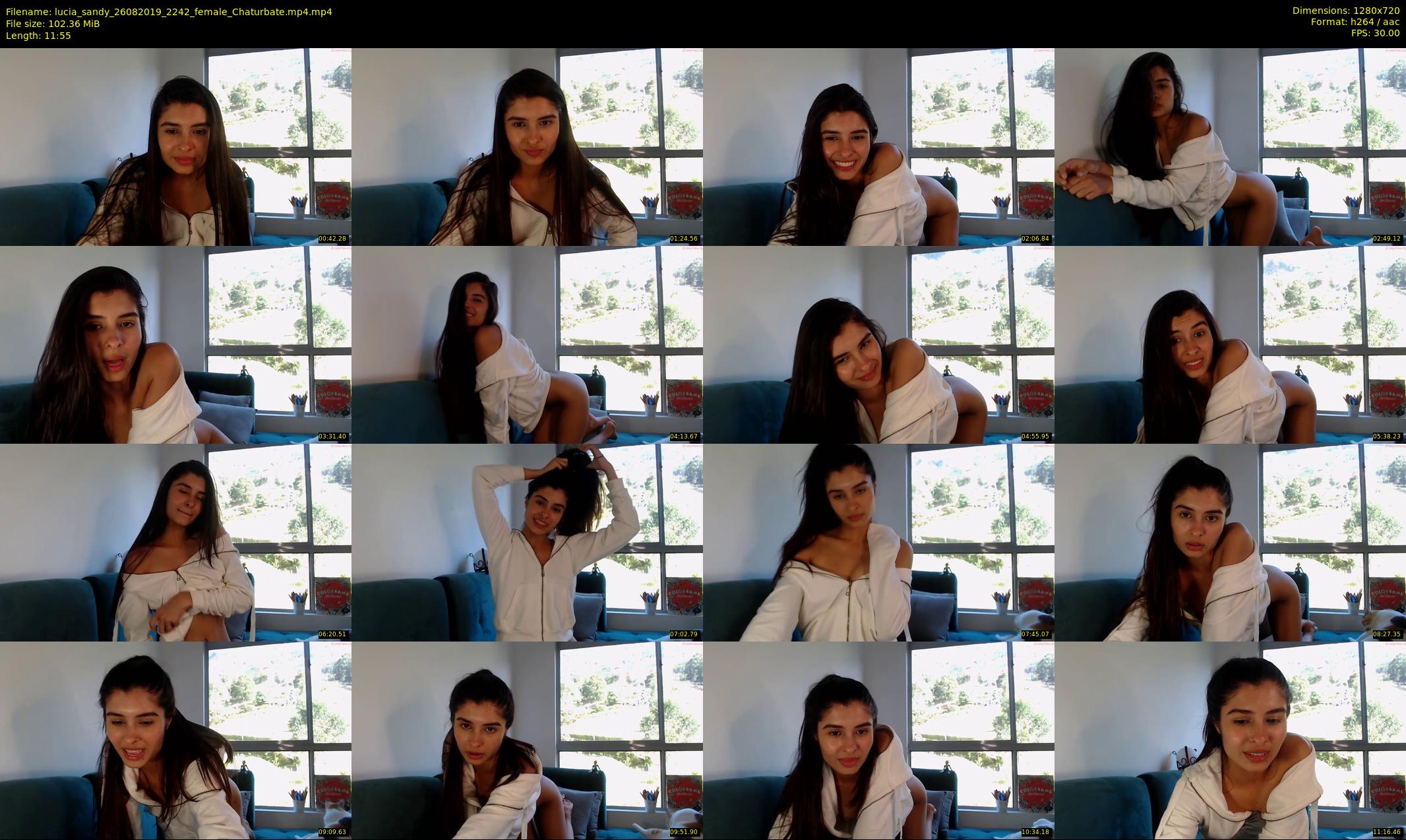 lucia_sandy — 12 minute Chaturbate female cam show recording, 720p, Aug 26, 2019
