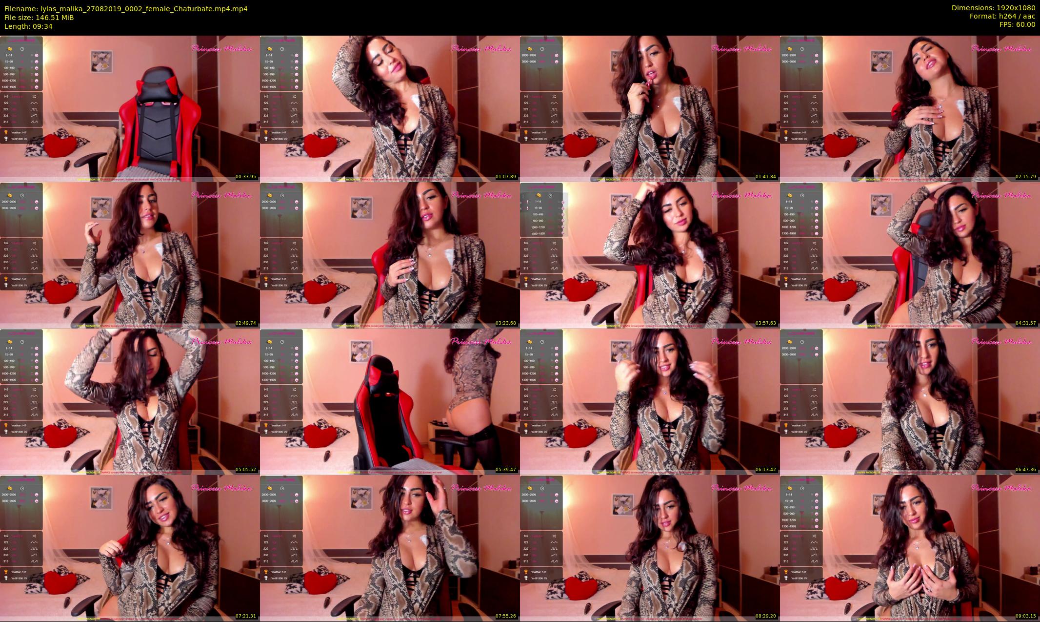 lylas_malika — 10 minute Chaturbate female cam show recording, 1080p, Aug 27, 2019