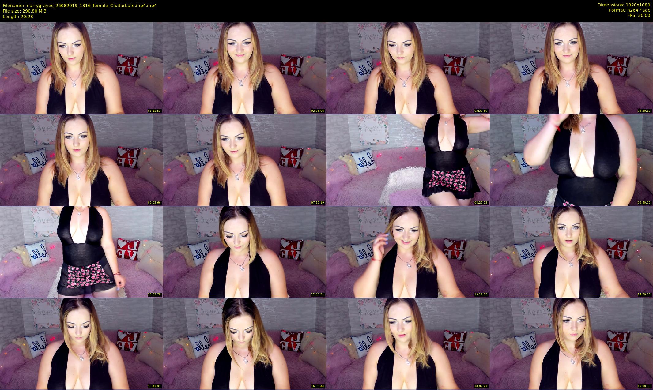 marrygrayes — 21 minute Chaturbate female cam show recording, 1080p, Aug 26, 2019