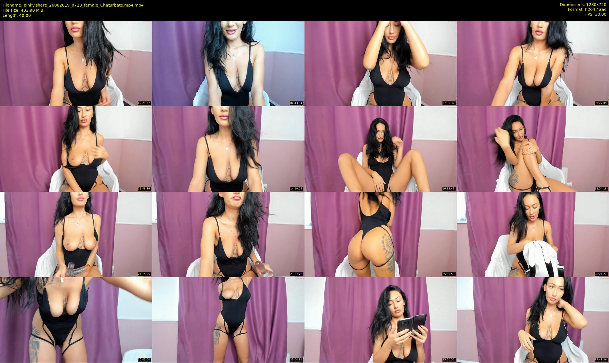 pinkyishere — 40 minute Chaturbate female cam show recording, 720p, Aug 26, 2019