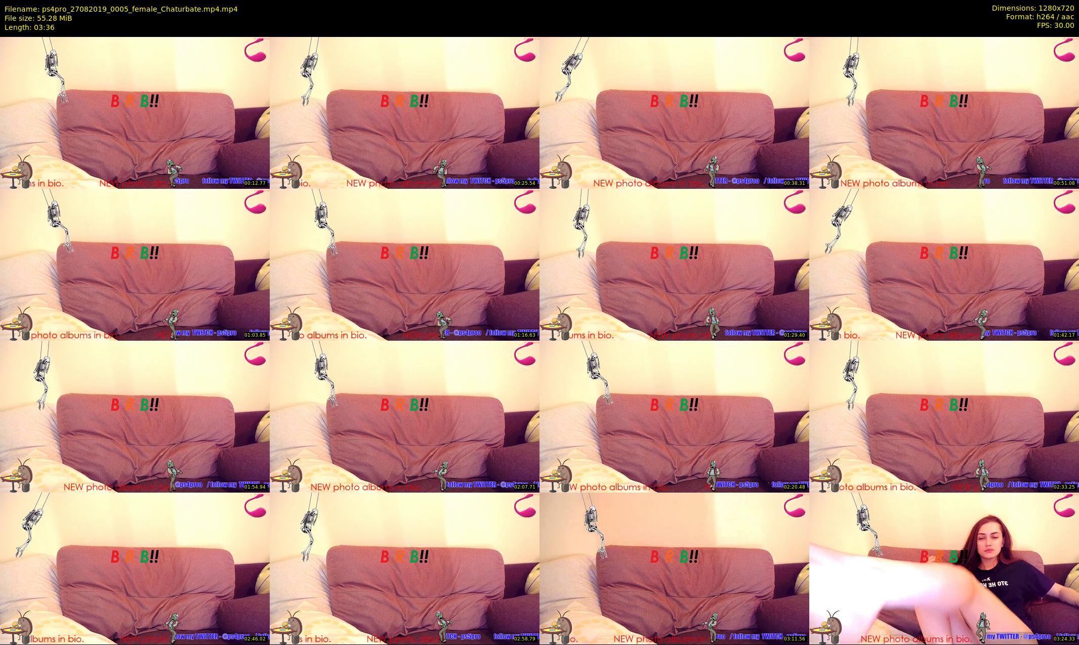 ps4pro — 4 minute Chaturbate female cam show recording, 720p, Aug 27, 2019
