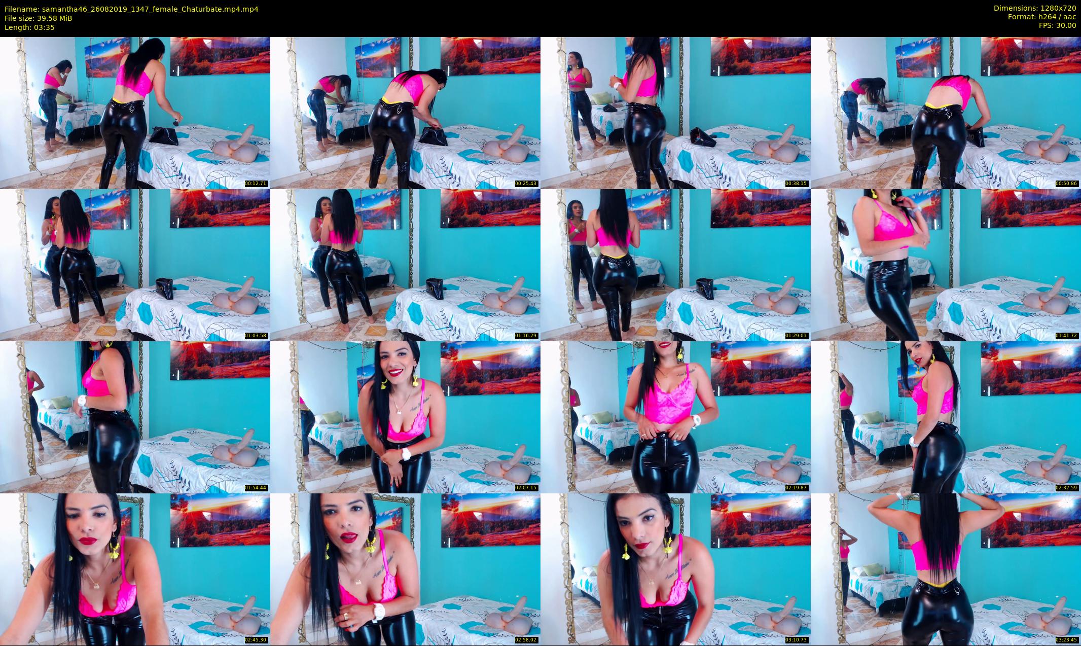 samantha46 — 4 minute Chaturbate female cam show recording, 720p, Aug 26, 2019