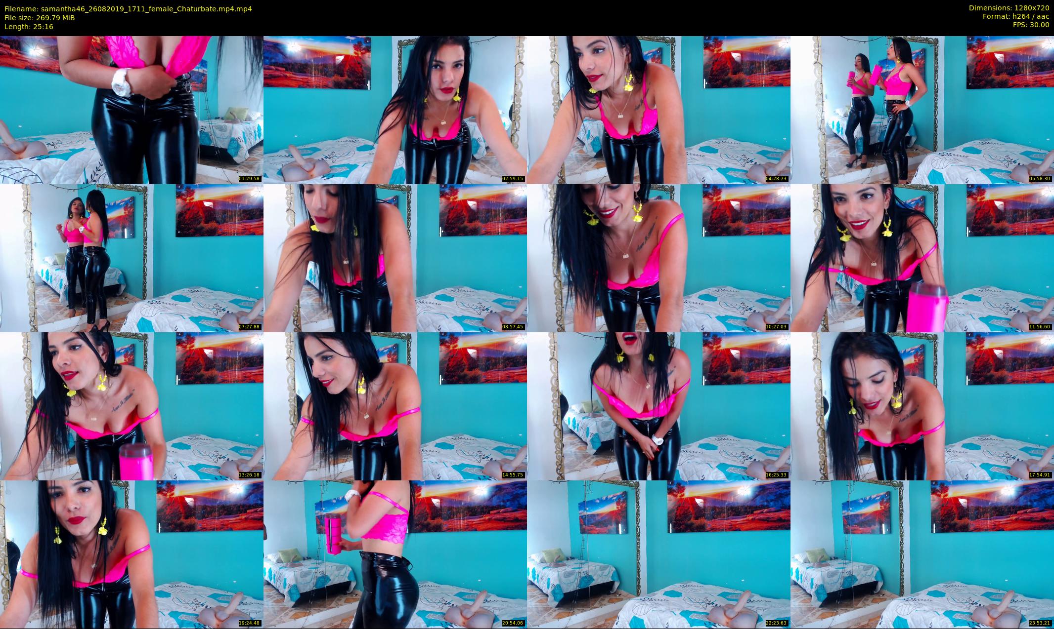 samantha46 — 26 minute Chaturbate female cam show recording, 720p, Aug 26, 2019