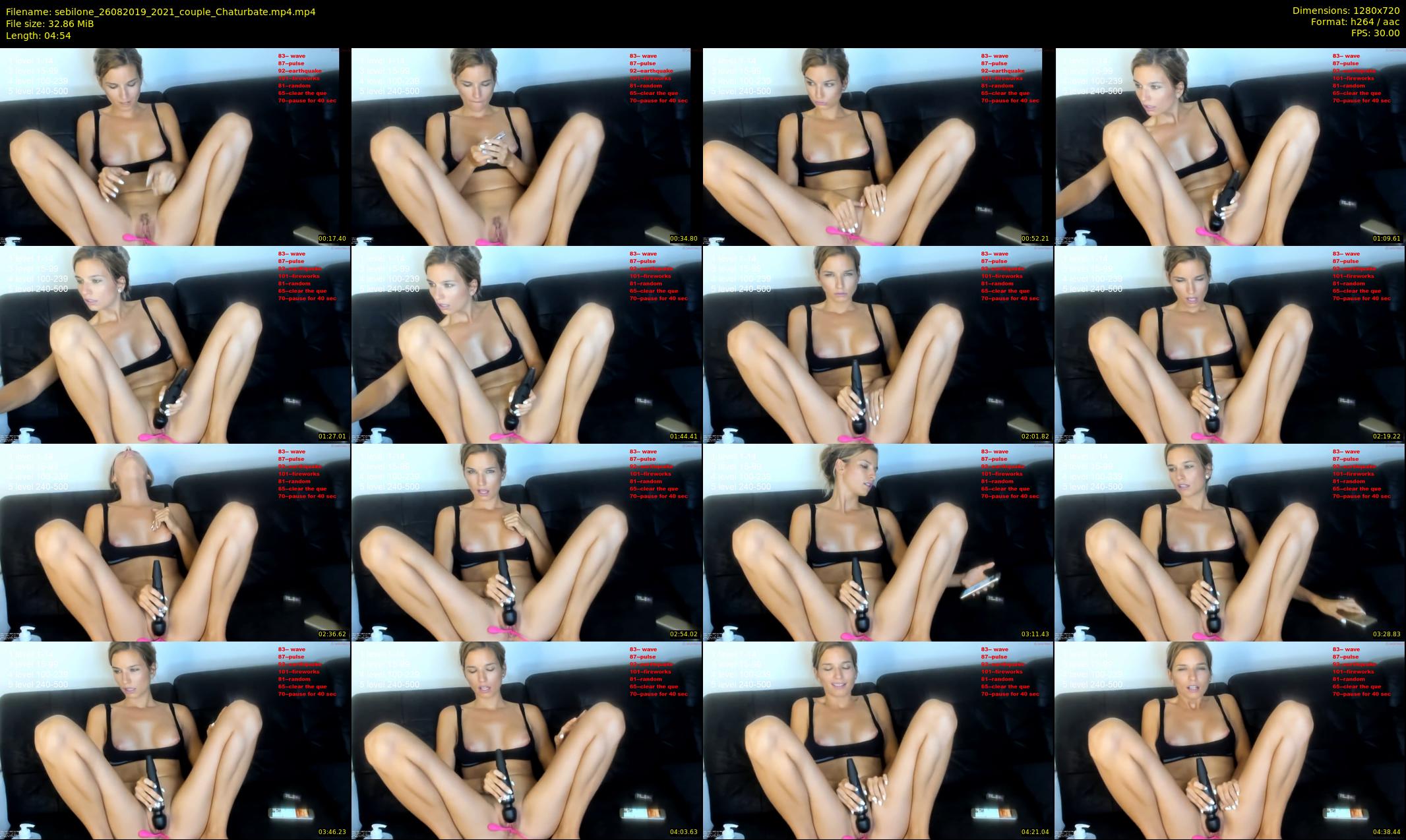 sebilone — 5 minute Chaturbate couple cam show recording, 720p, Aug 26, 2019