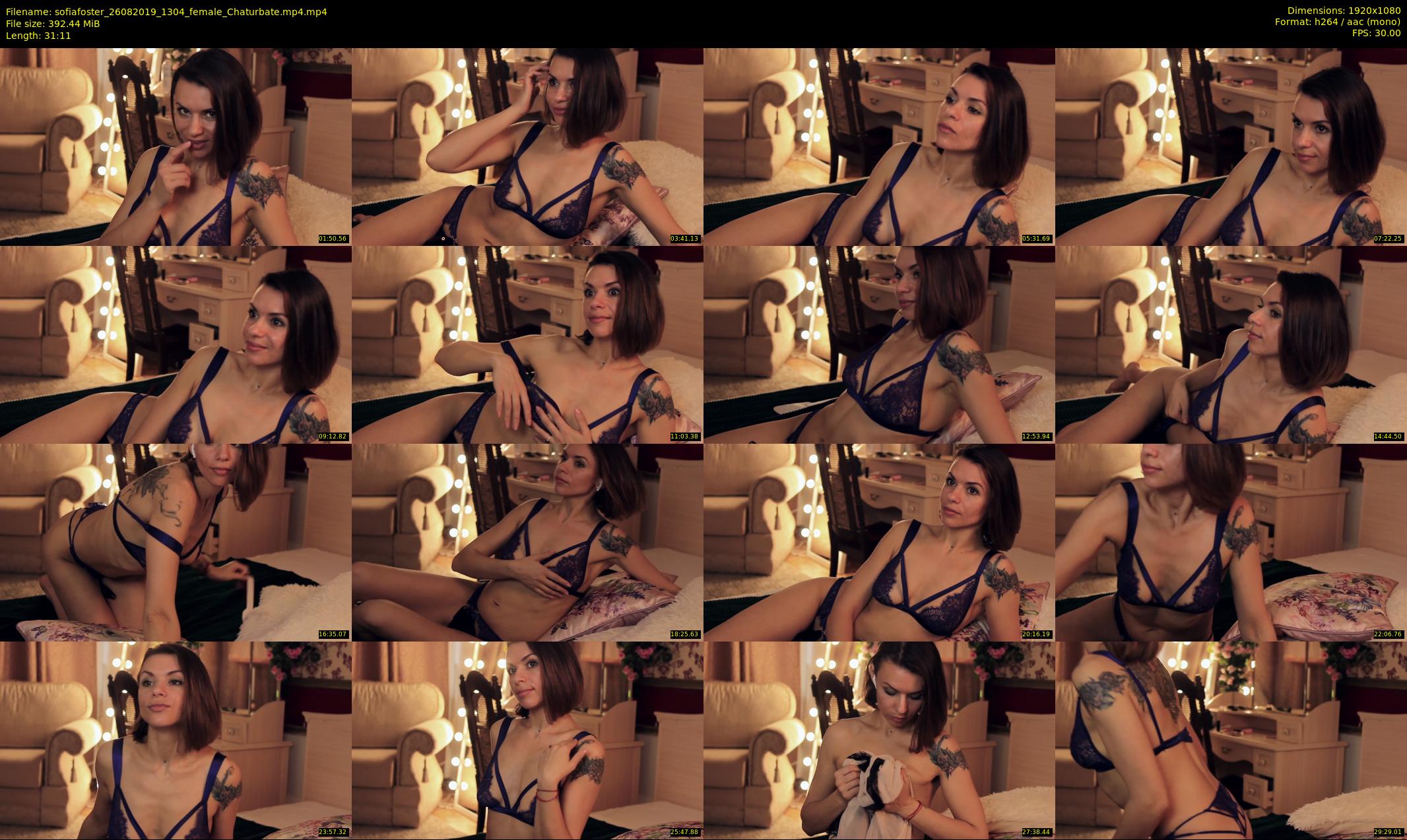 sofiafoster — 32 minute Chaturbate female cam show recording, 1080p, Aug 26, 2019
