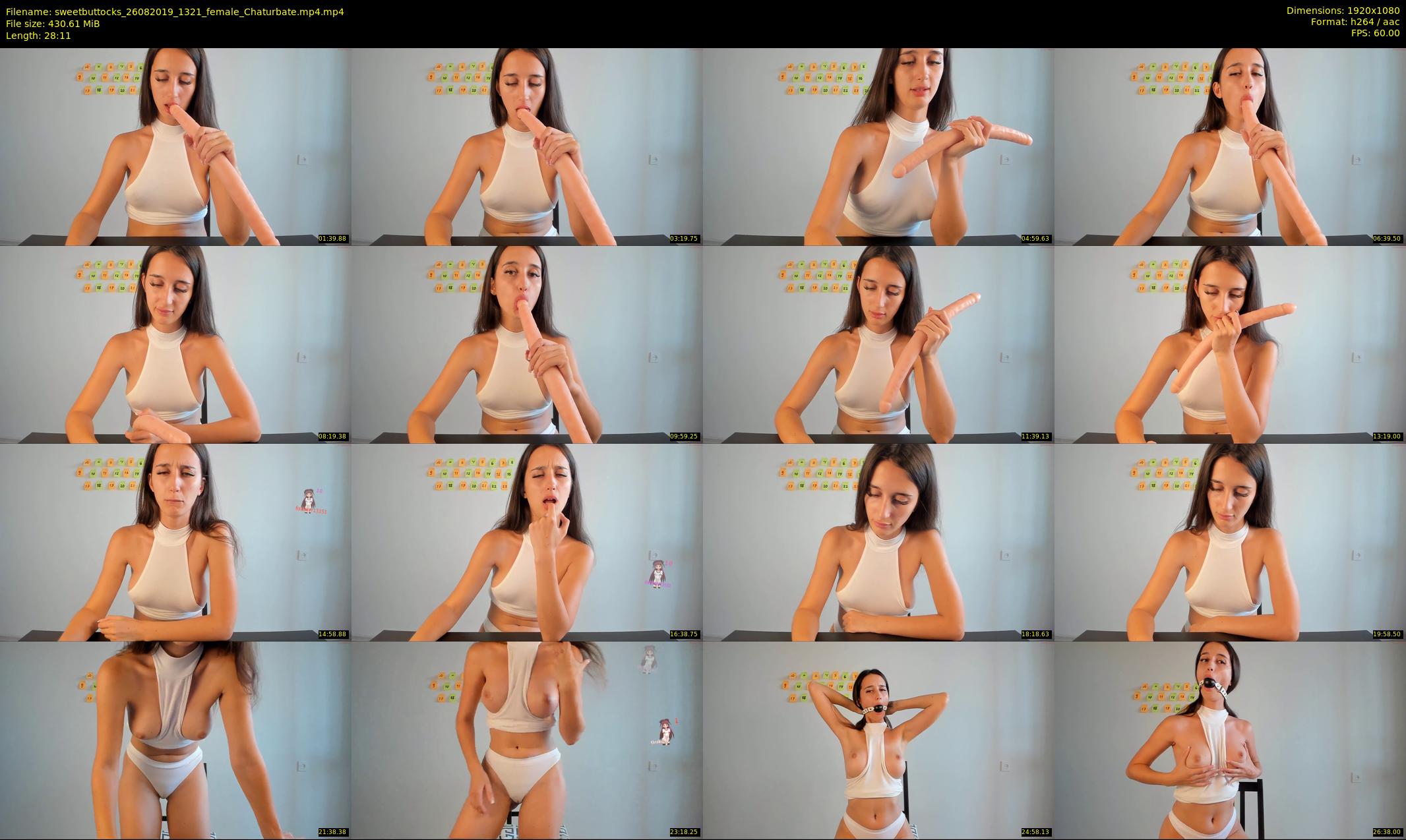 sweetbuttocks — 29 minute Chaturbate female cam show recording, 1080p, Aug 26, 2019