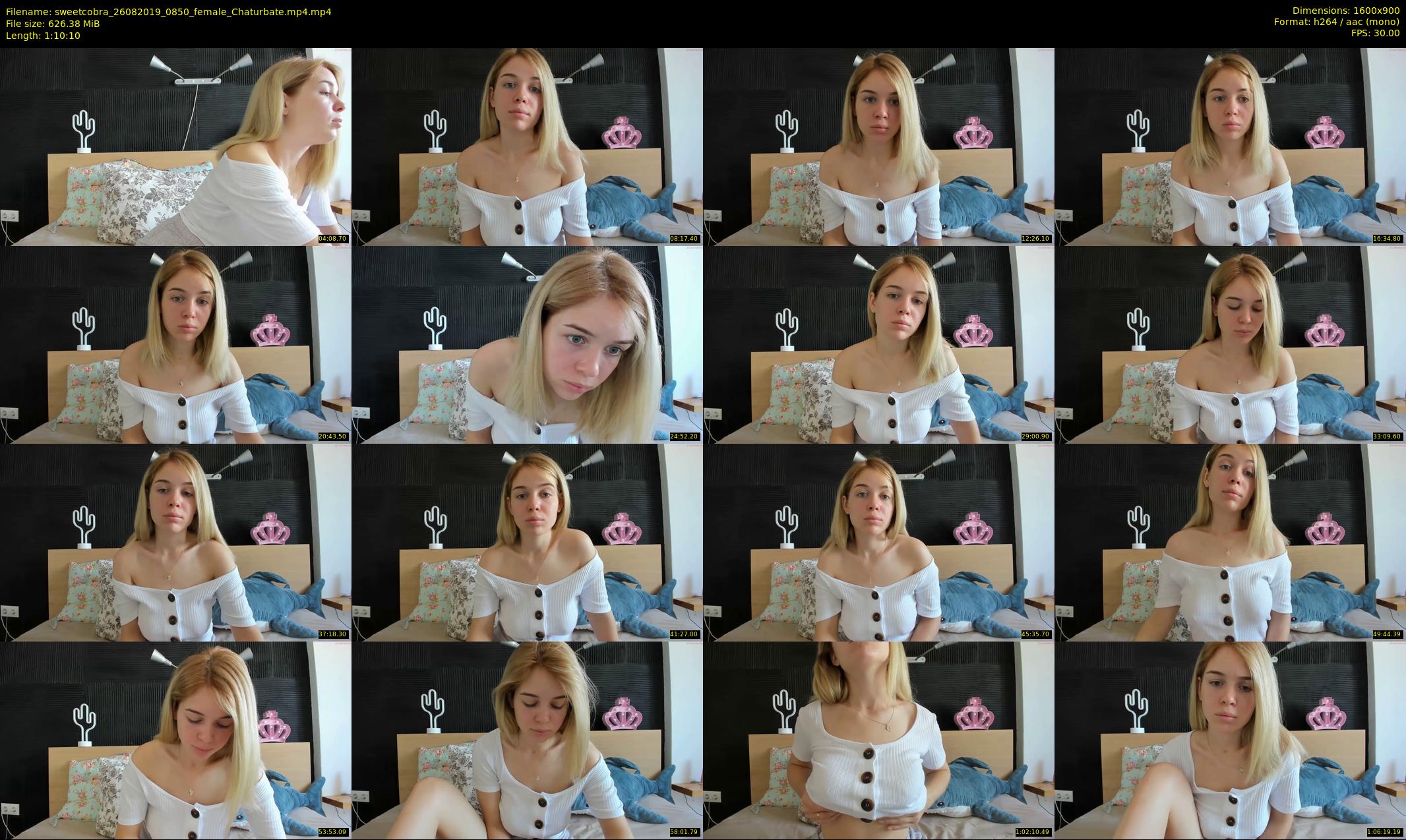 sweetcobra — 71 minute Chaturbate female cam show recording, 720p, Aug 26, 2019
