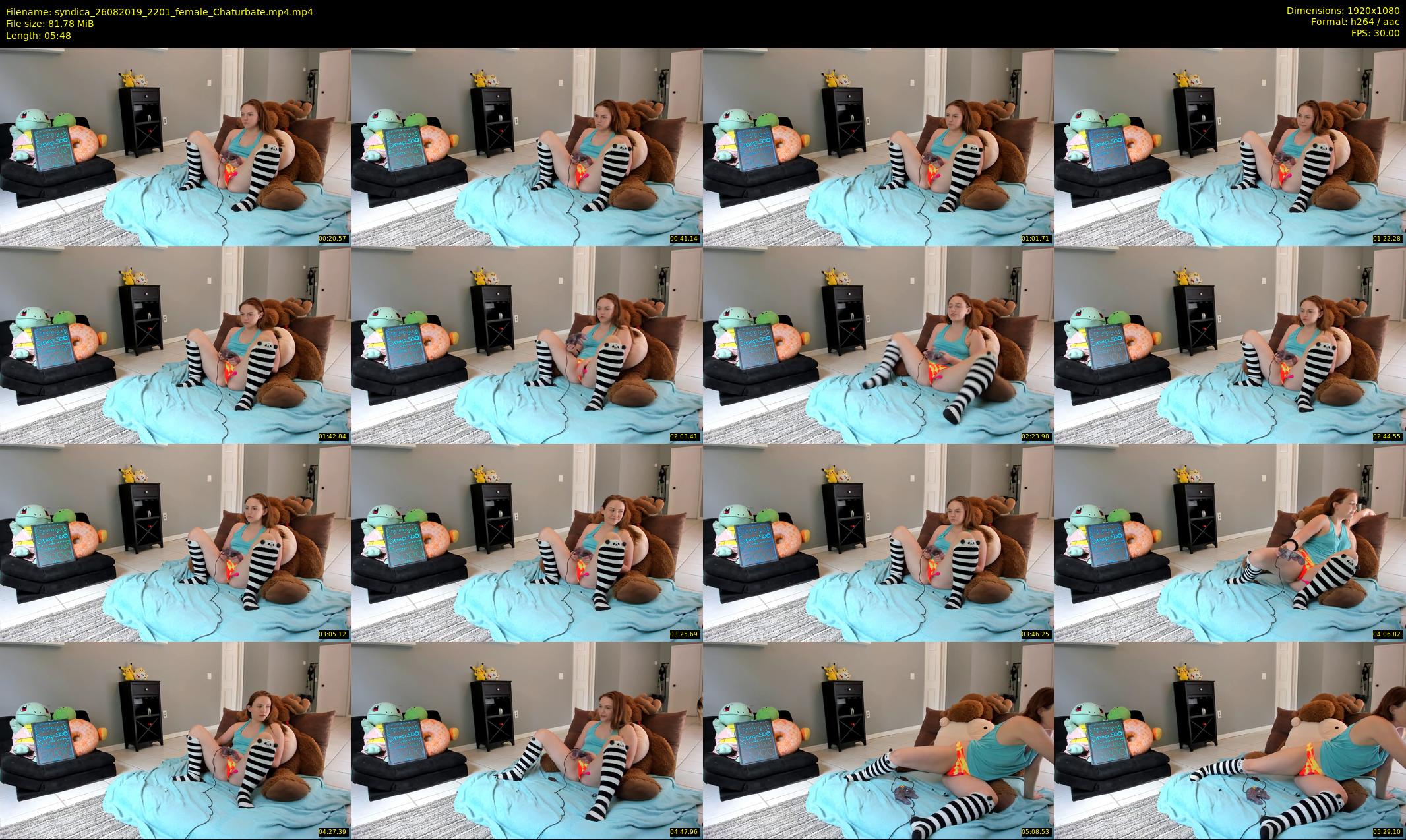 syndica — 6 minute Chaturbate female cam show recording, 1080p, Aug 26, 2019