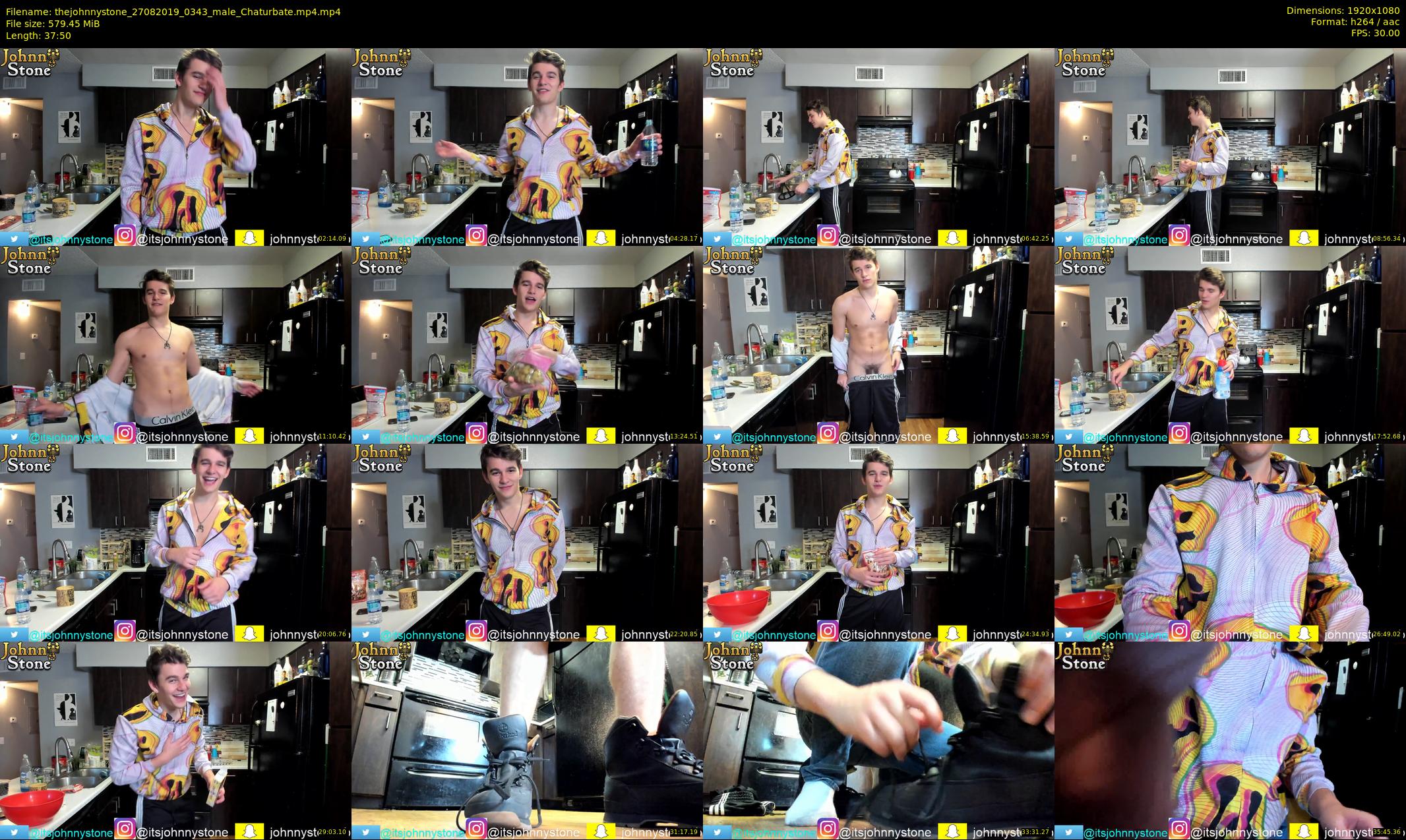 thejohnnystone — 38 minute Chaturbate male cam show recording, 1080p, Aug 27, 2019
