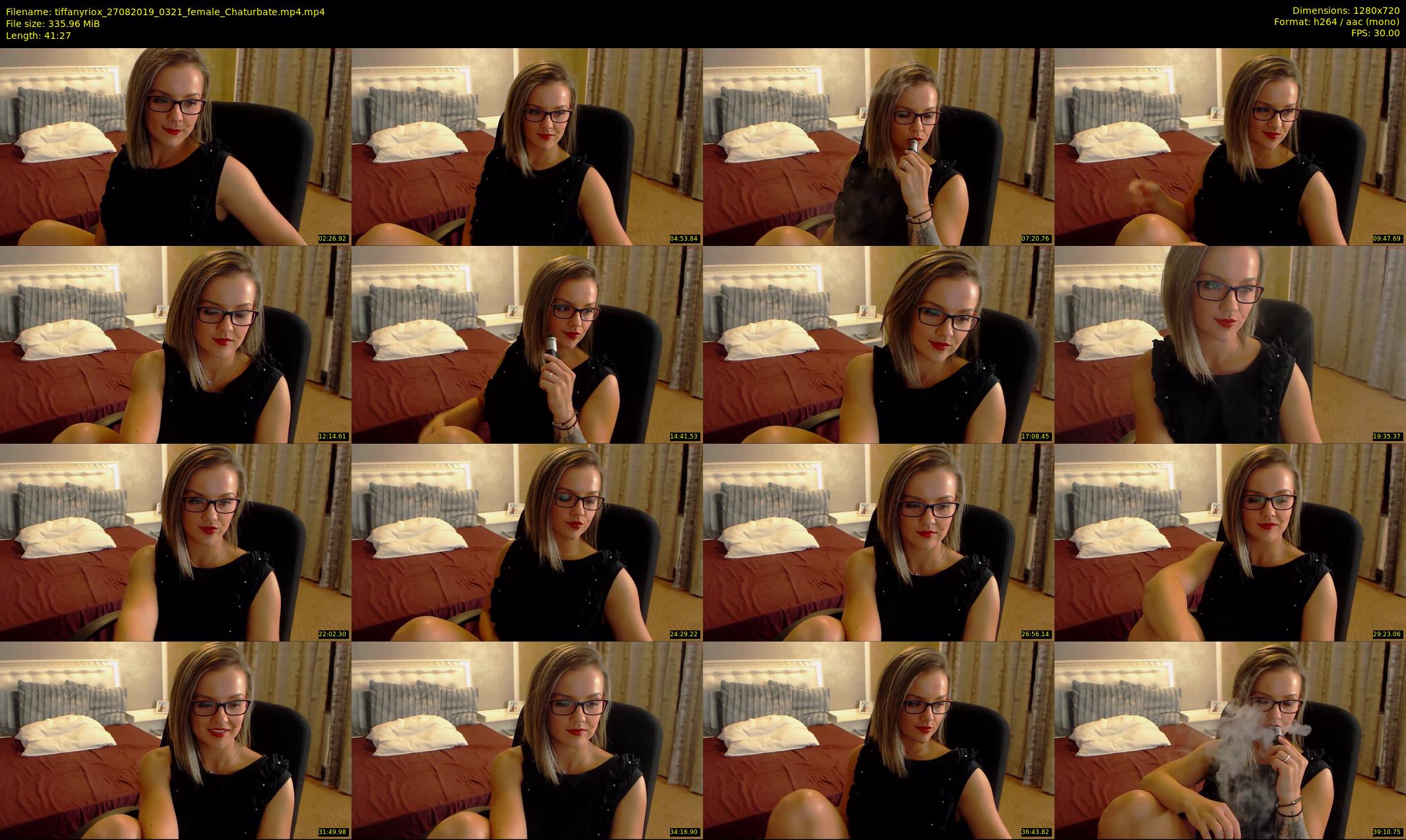 tiffanyriox — 42 minute Chaturbate female cam show recording, 720p, Aug 27, 2019