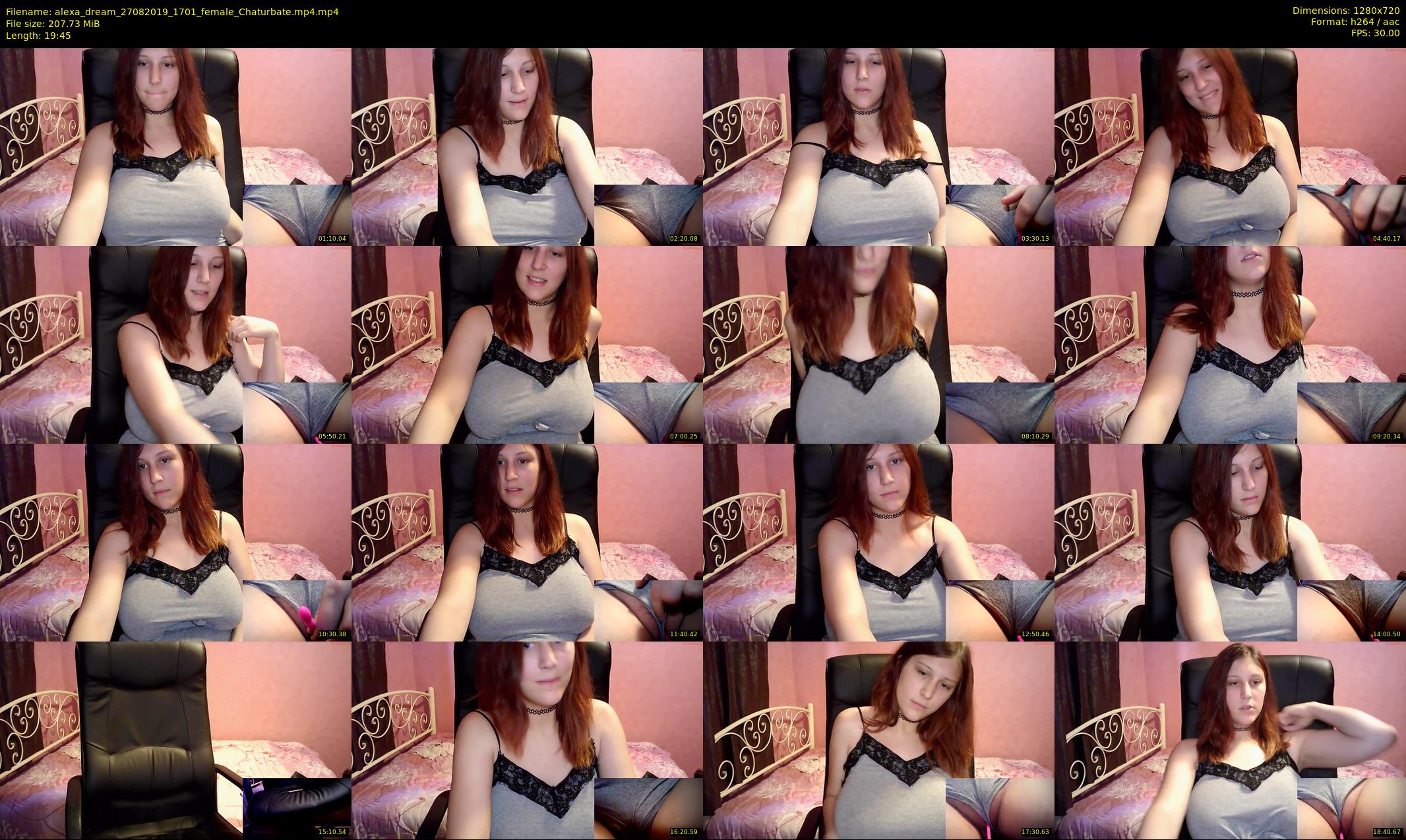alexa_dream — 20 minute Chaturbate female cam show recording, 720p, Aug 27, 2019