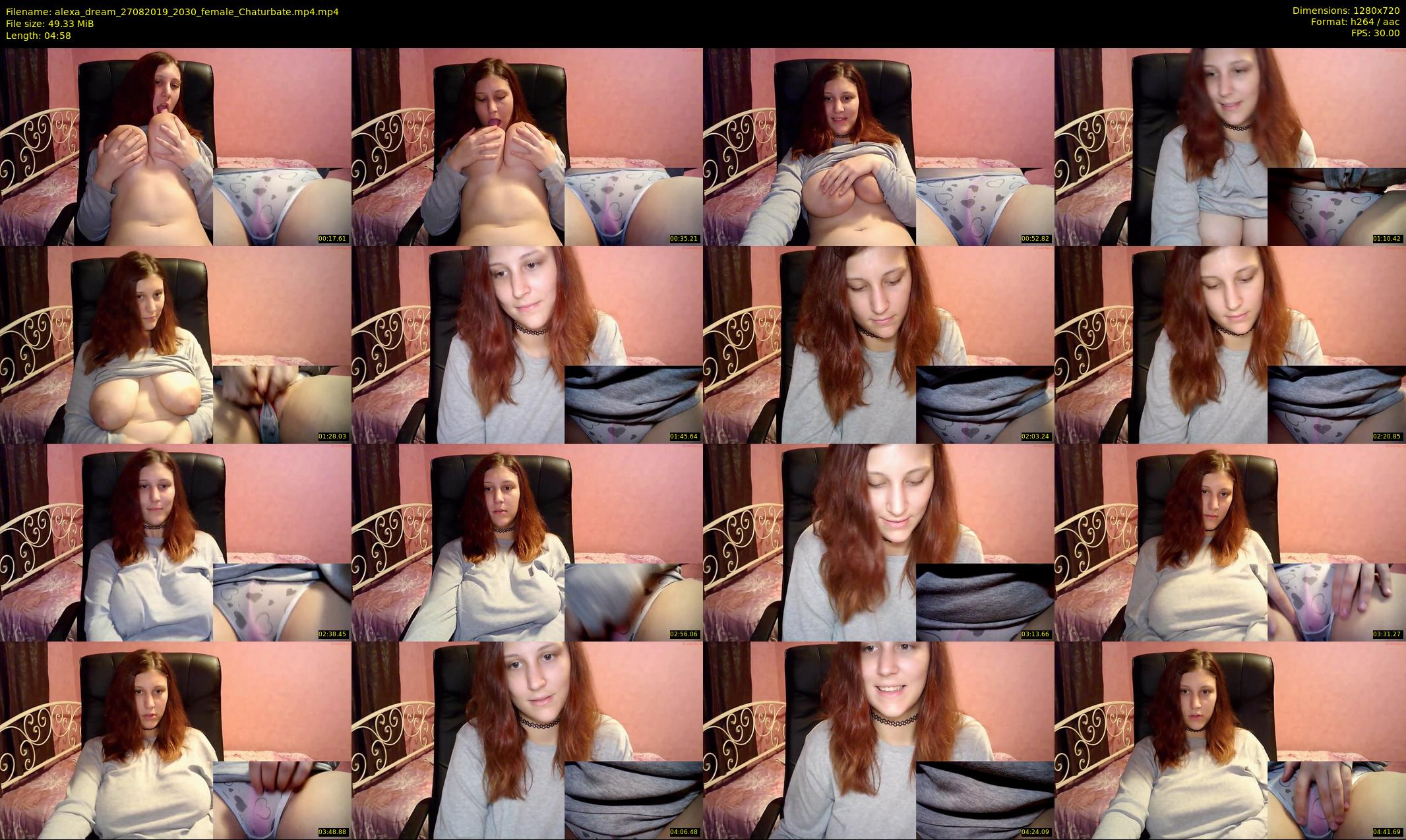 alexa_dream — 5 minute Chaturbate female cam show recording, 720p, Aug 27, 2019