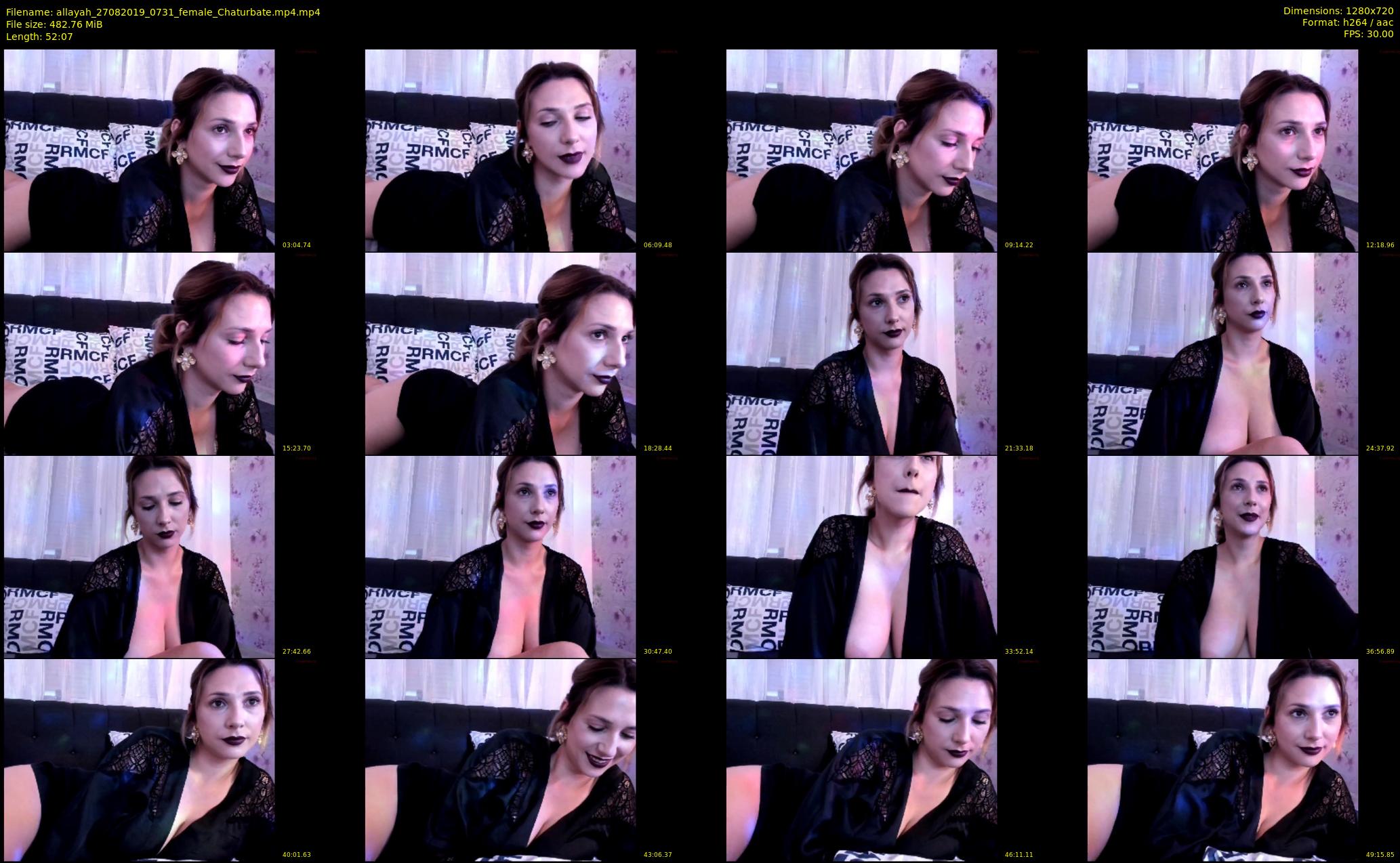 allayah — 53 minute Chaturbate female cam show recording, 720p, Aug 27, 2019