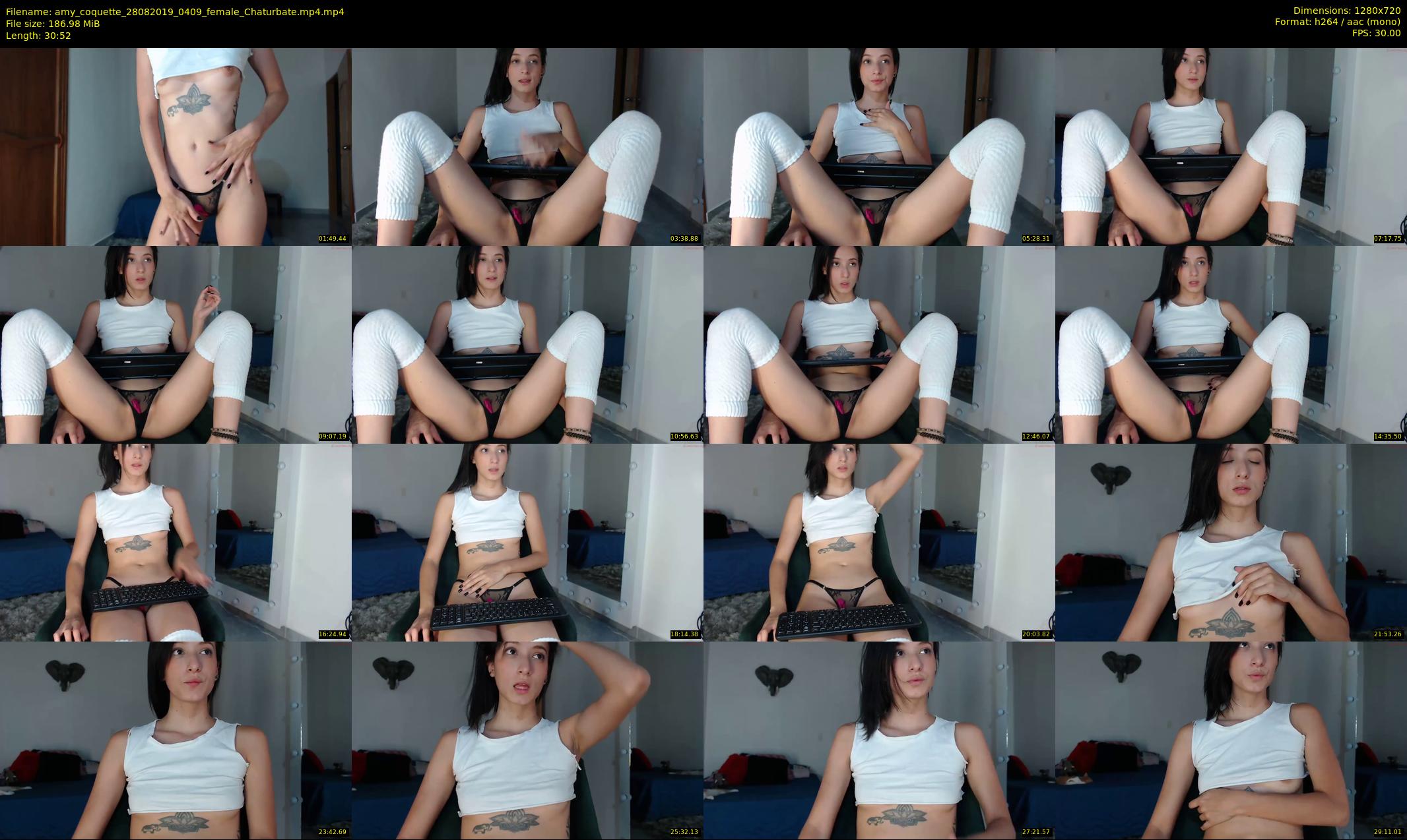 amy_coquette — 31 minute Chaturbate female cam show recording, 720p, Aug 28, 2019