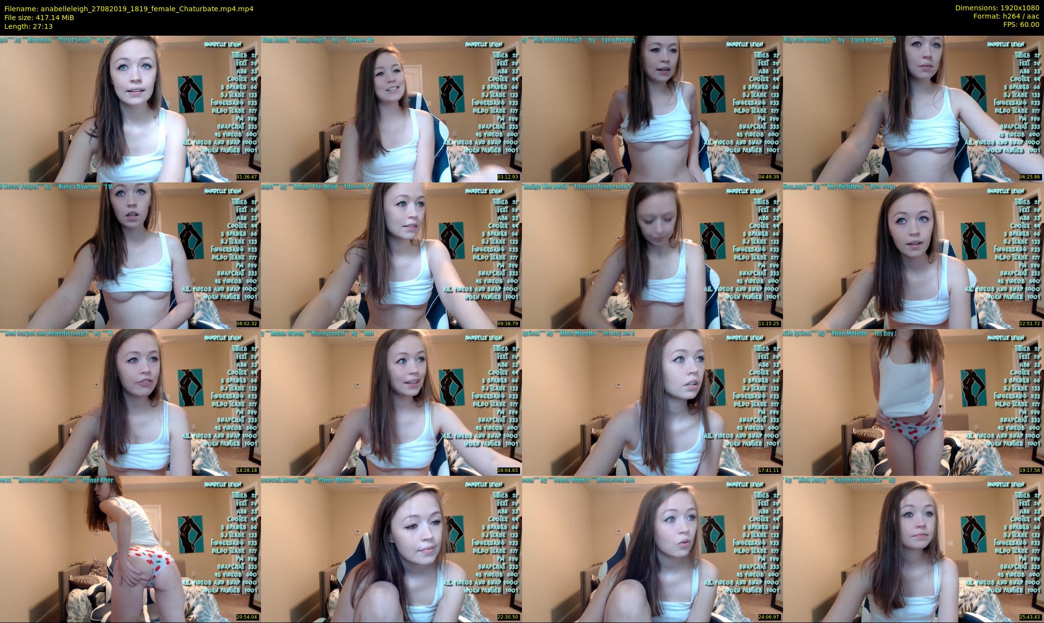 anabelleleigh — 28 minute Chaturbate female cam show recording, 1080p, Aug 27, 2019