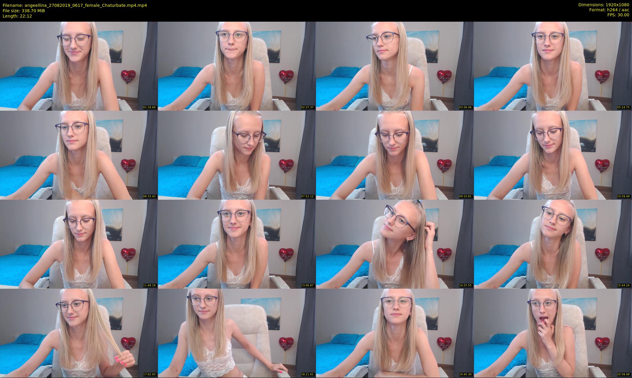 angeellina — 23 minute Chaturbate female cam show recording, 1080p, Aug 27, 2019