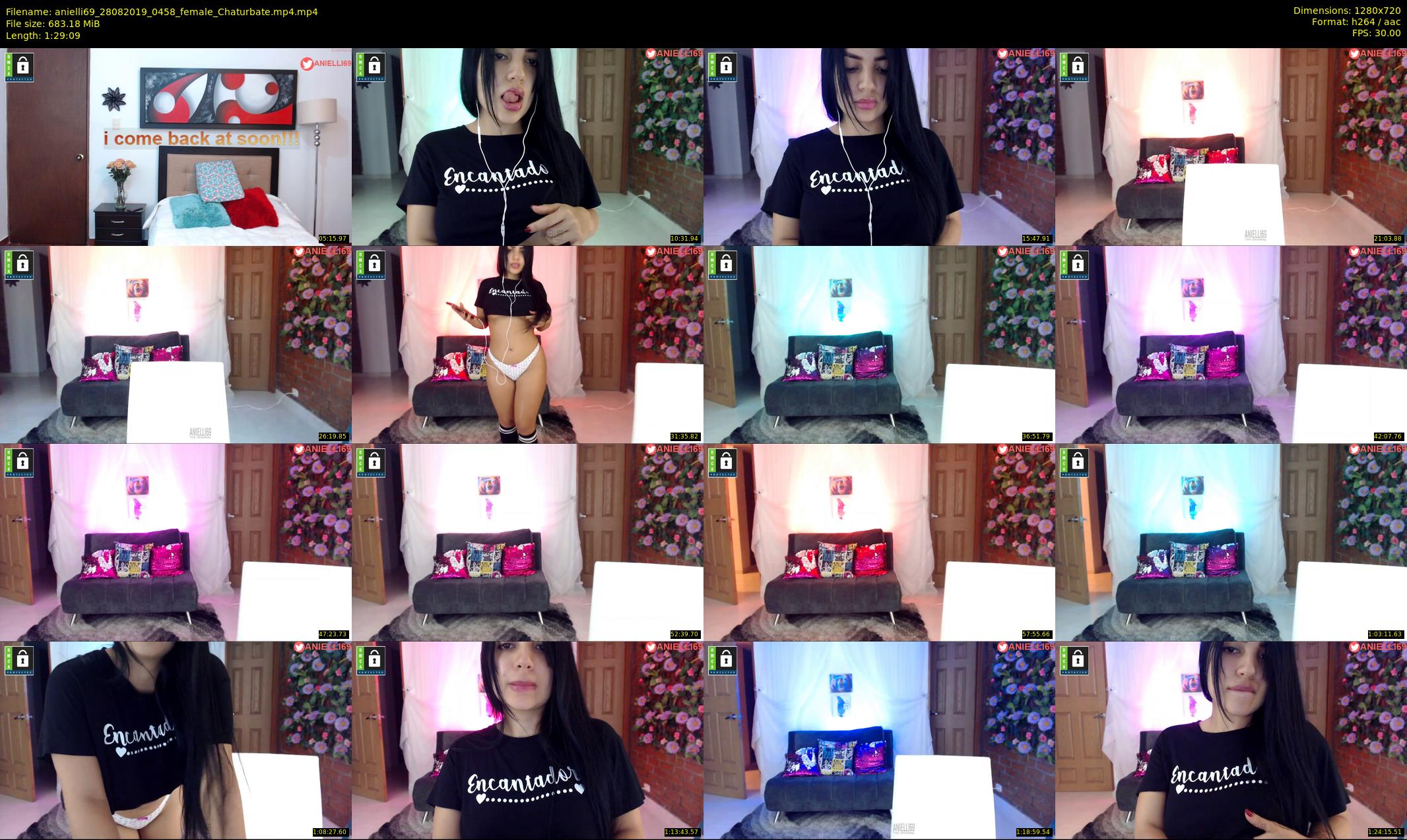 anielli69 — 90 minute Chaturbate female cam show recording, 720p, Aug 28, 2019