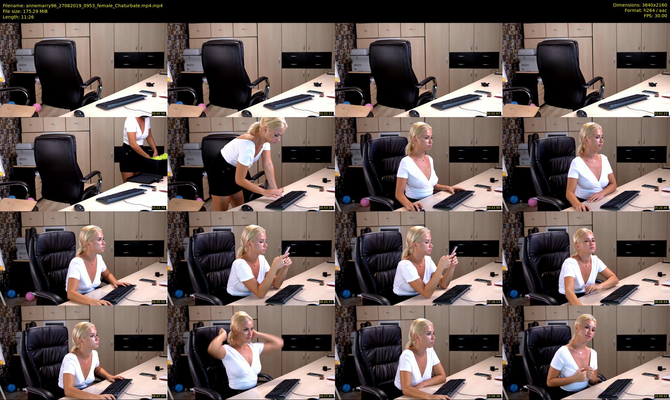 annemarry96 — 12 minute Chaturbate female cam show recording, 4K, Aug 27, 2019