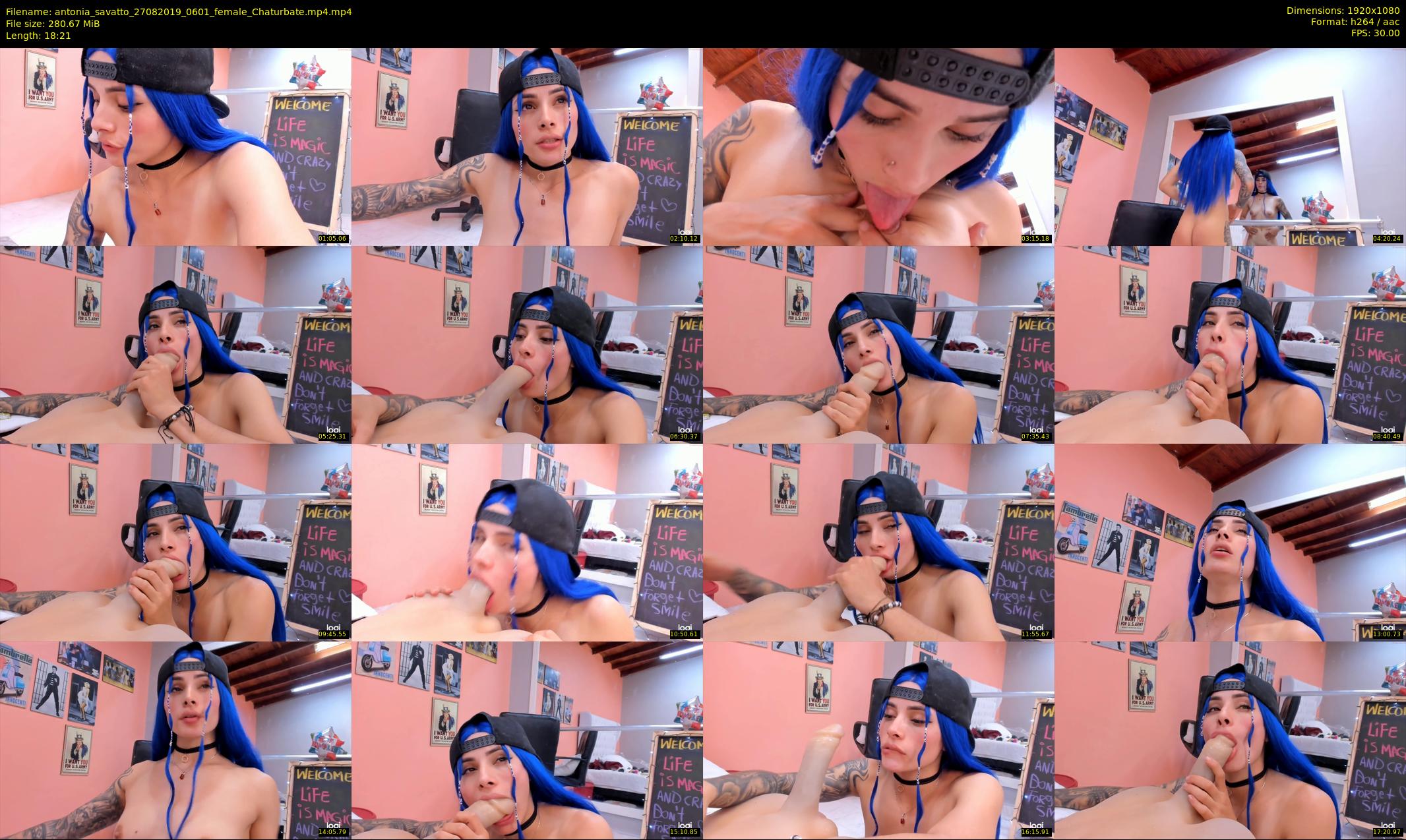 antonia_savatto — 19 minute Chaturbate female cam show recording, 1080p, Aug 27, 2019