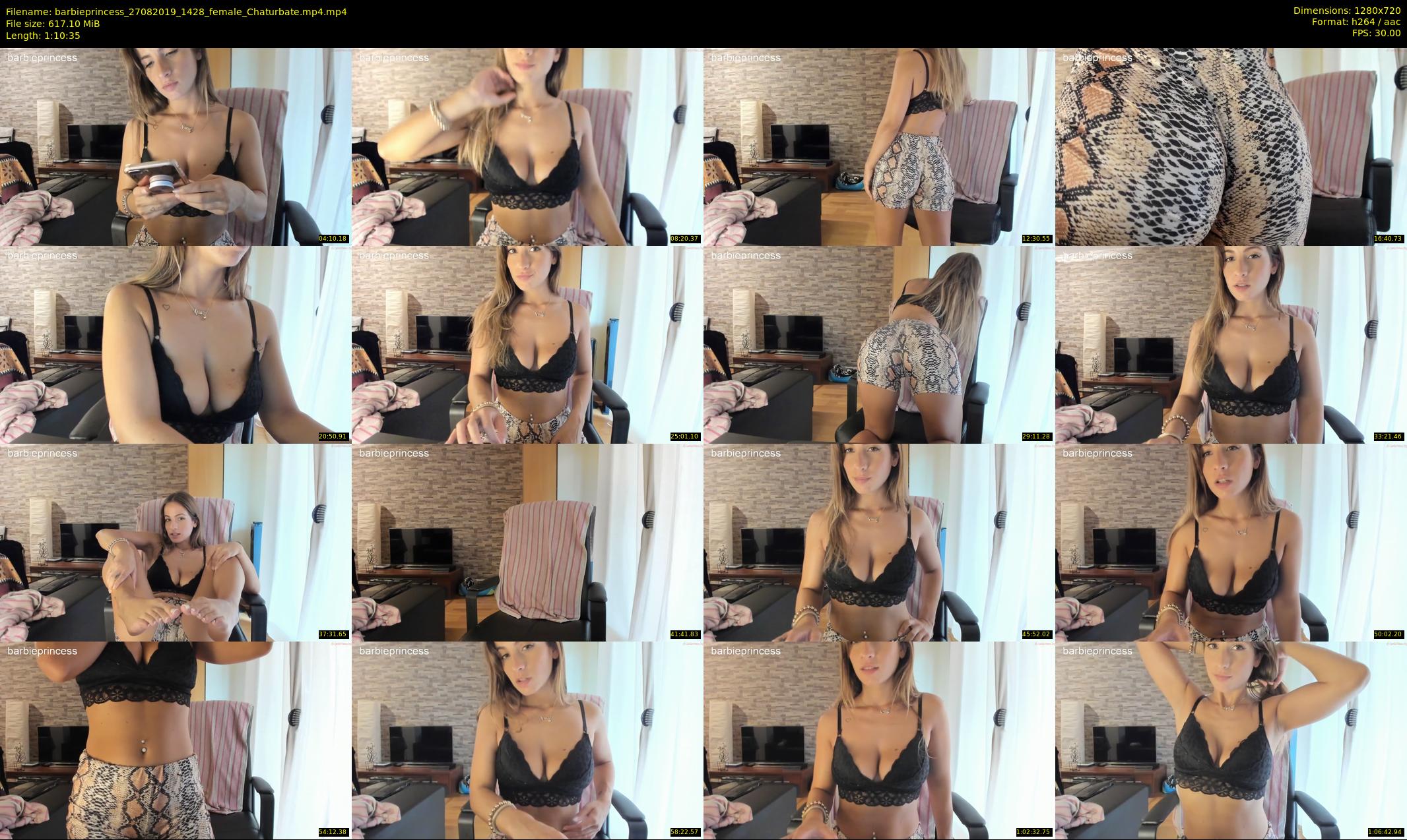 barbieprincess — 71 minute Chaturbate female cam show recording, 720p, Aug 27, 2019