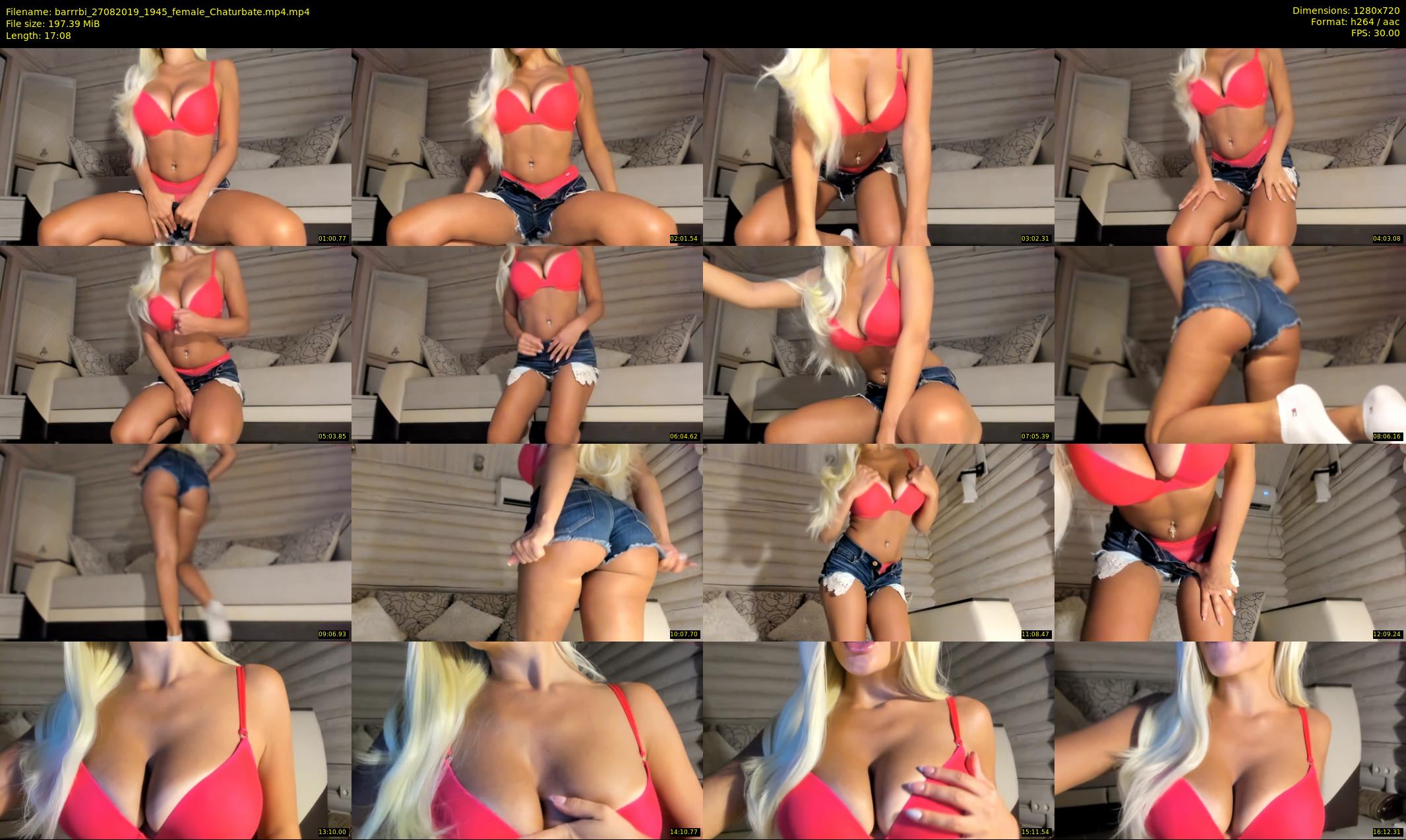 barrrbi — 18 minute Chaturbate female cam show recording, 720p, Aug 27, 2019