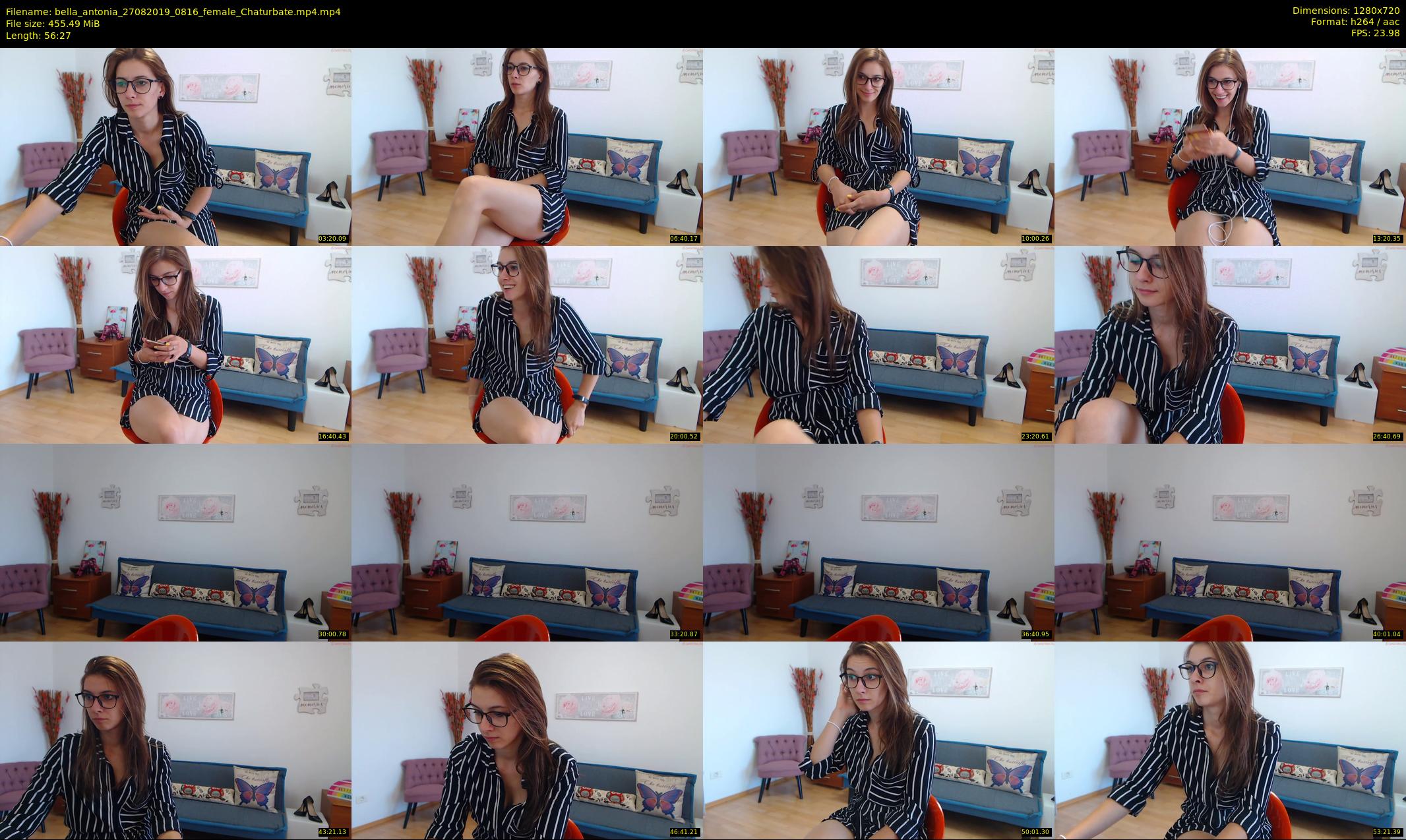 bella_antonia — 57 minute Chaturbate female cam show recording, 720p, Aug 27, 2019