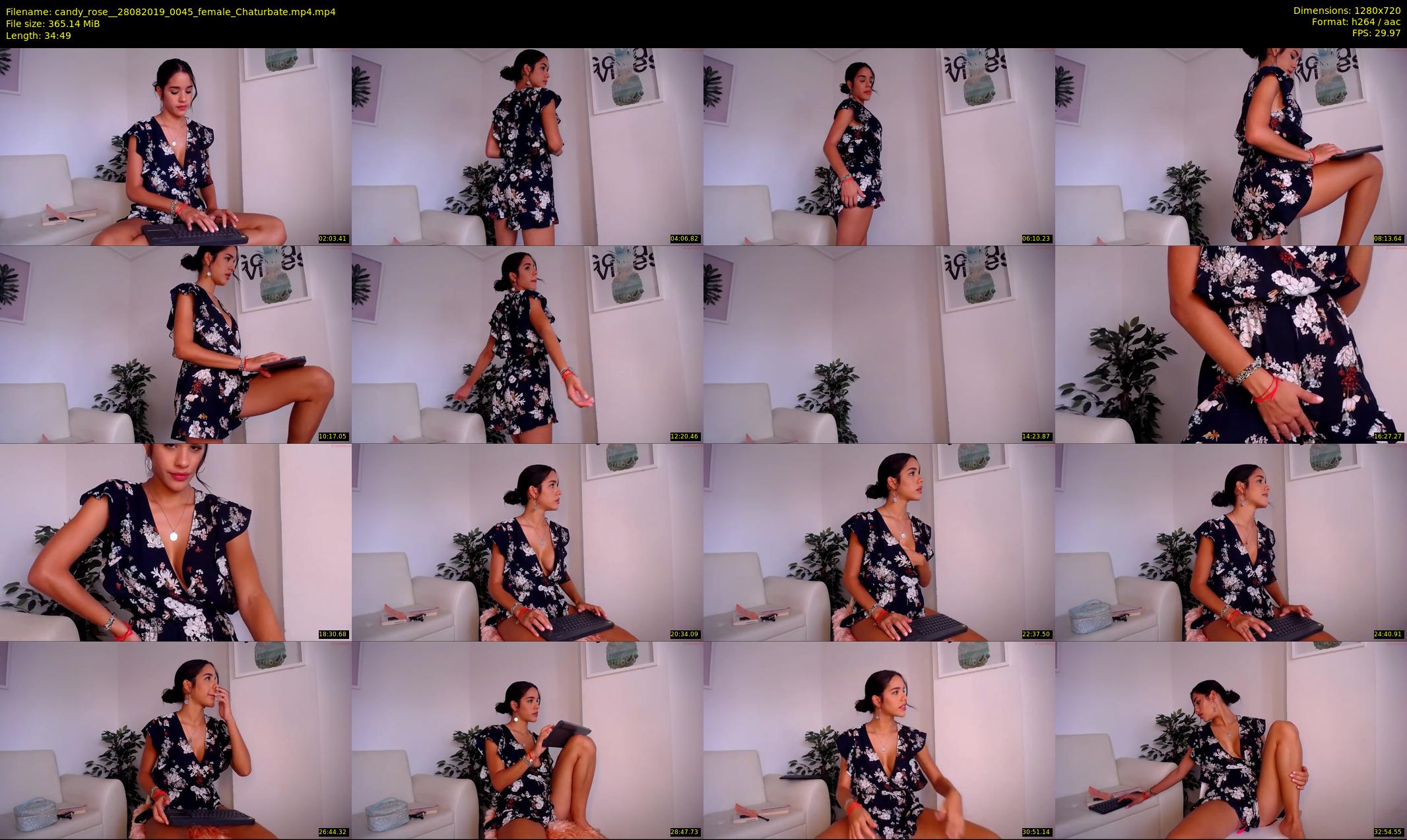 candy_rose_ — 35 minute Chaturbate female cam show recording, 720p, Aug 28, 2019