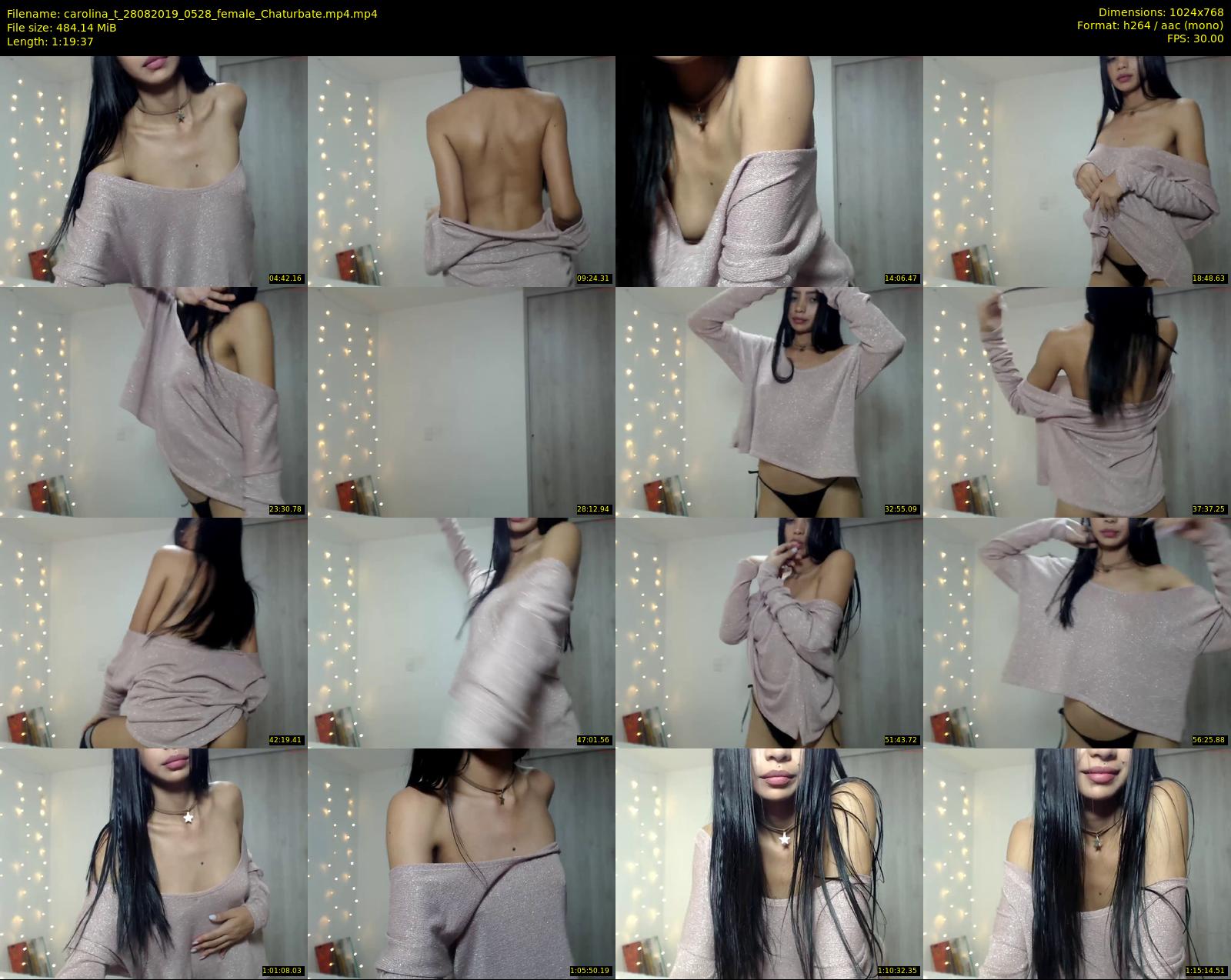 carolina_t — 80 minute Chaturbate female cam show recording, 720p, Aug 28, 2019
