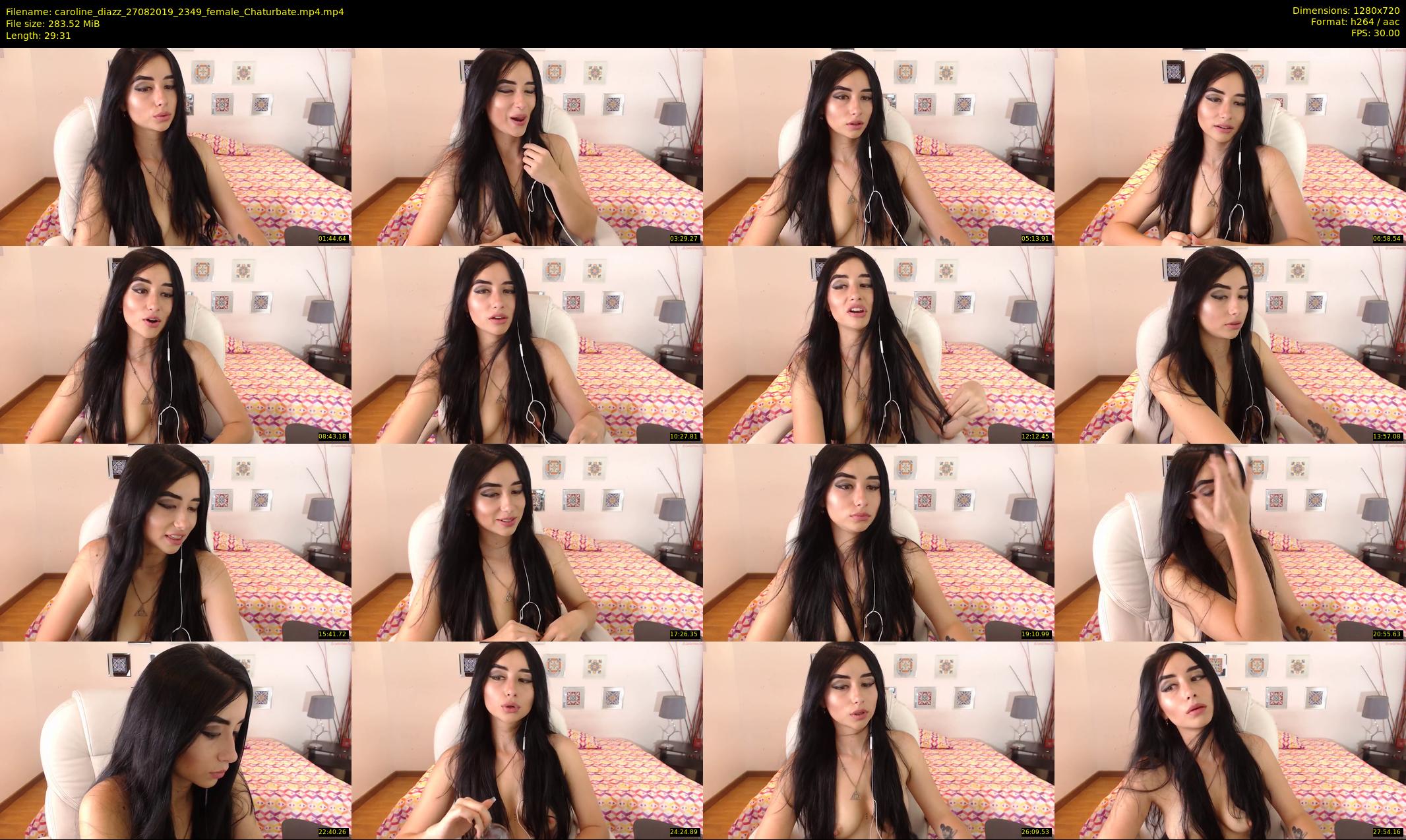 caroline_diazz — 30 minute Chaturbate female cam show recording, 720p, Aug 27, 2019