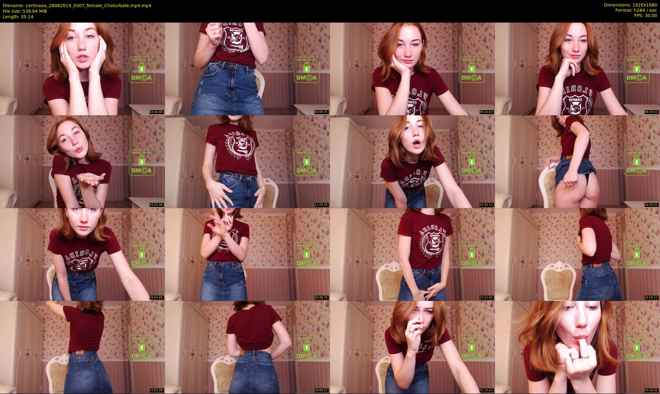 certinaaa — 36 minute Chaturbate female cam show recording, 1080p, Aug 28, 2019