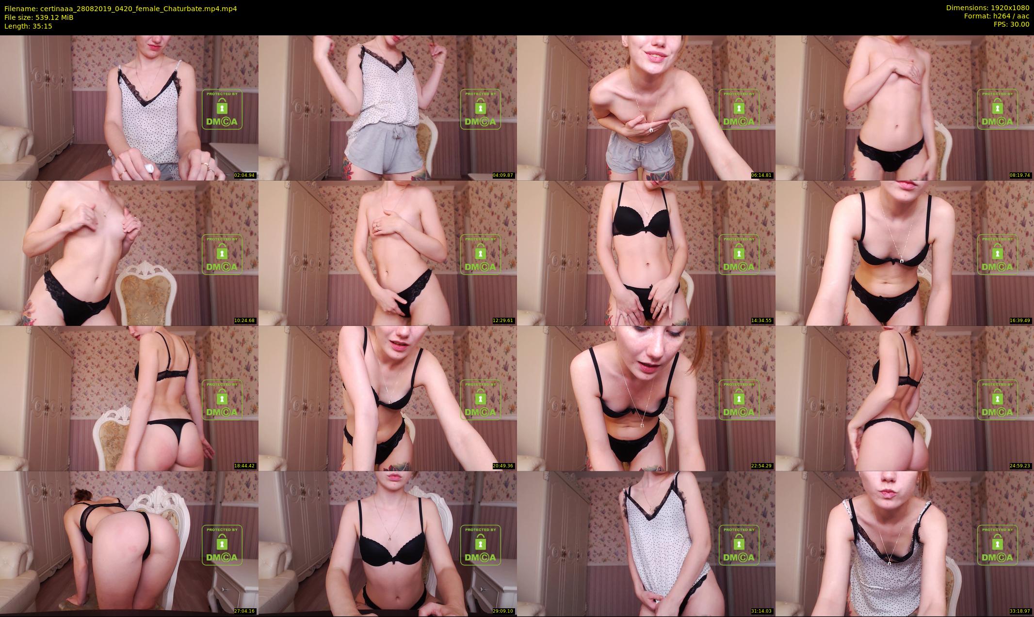 certinaaa — 36 minute Chaturbate female cam show recording, 1080p, Aug 28, 2019