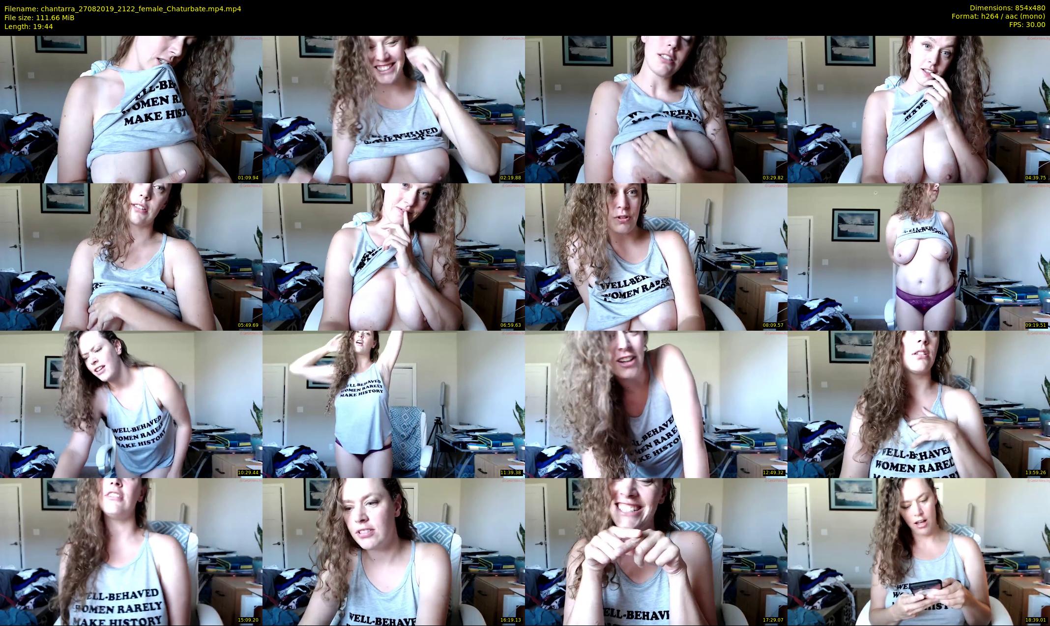chantarra — 20 minute Chaturbate female cam show recording, 480p, Aug 27, 2019