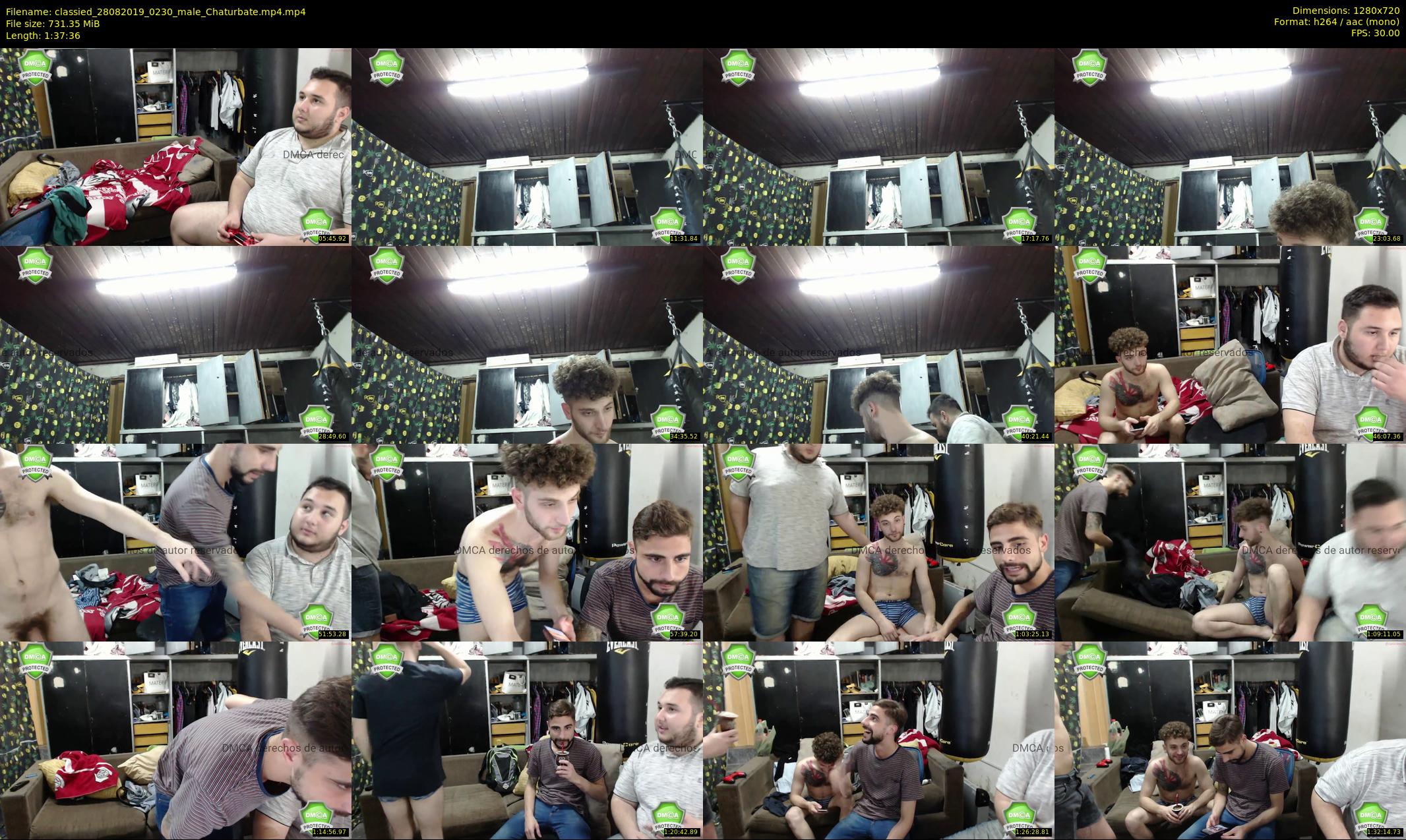 classied — 98 minute Chaturbate male cam show recording, 720p, Aug 28, 2019